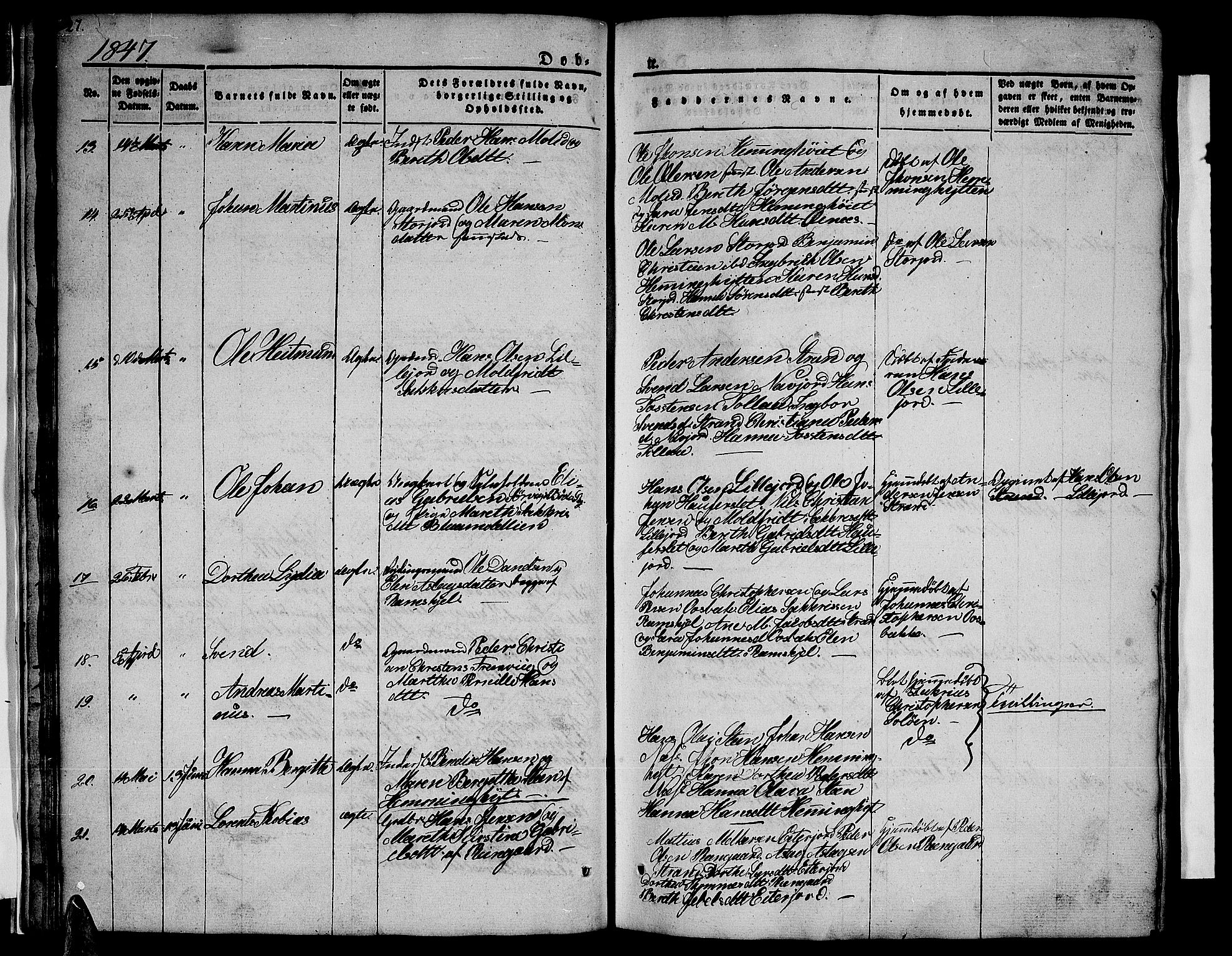 Ministerialprotokoller, klokkerbøker og fødselsregistre - Nordland, AV/SAT-A-1459/846/L0652: Klokkerbok nr. 846C02, 1841-1871, s. 27