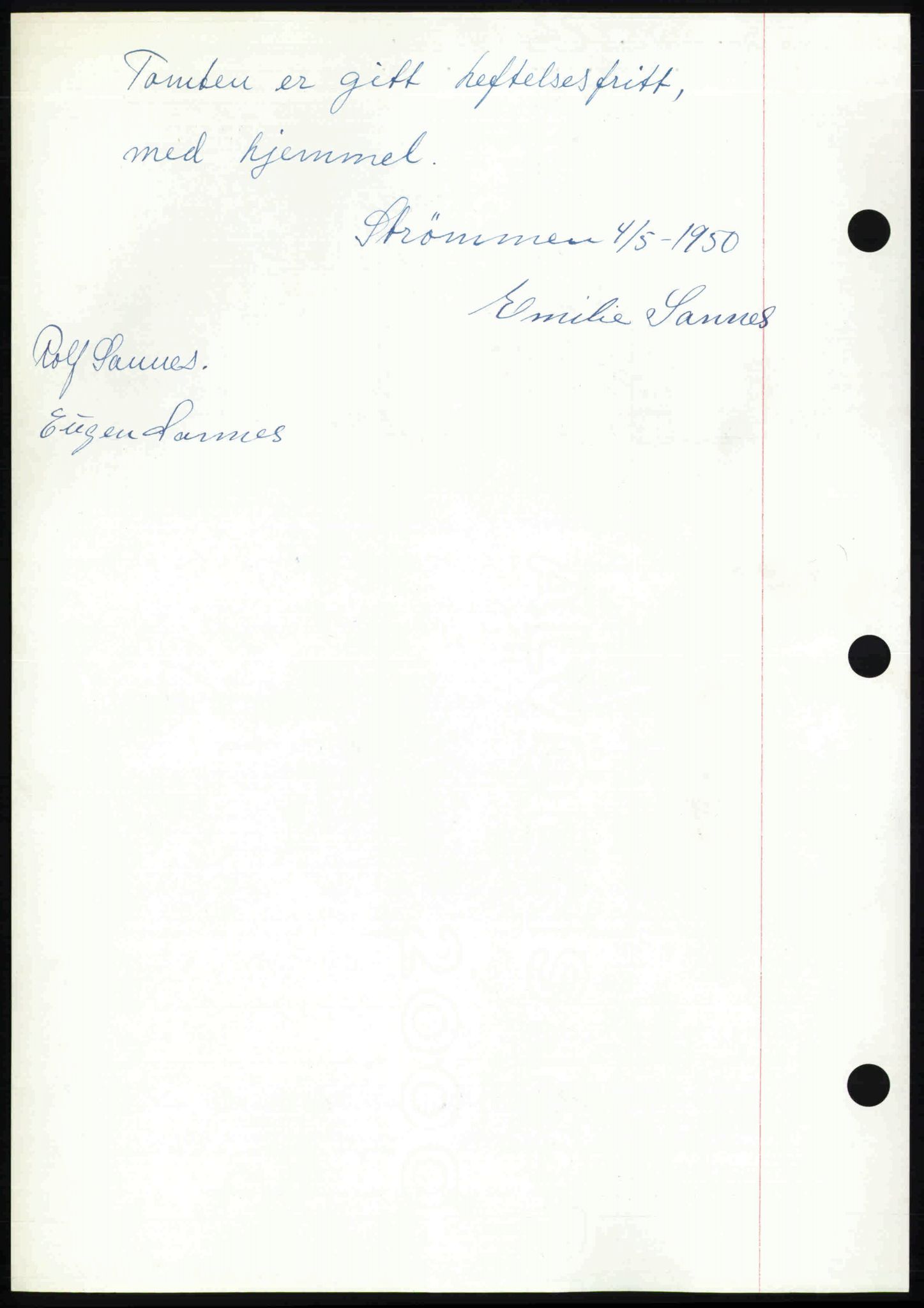 Nedre Romerike sorenskriveri, SAO/A-10469/G/Gb/Gbd/L0030: Pantebok nr. 30, 1950-1950, Dagboknr: 2133/1950