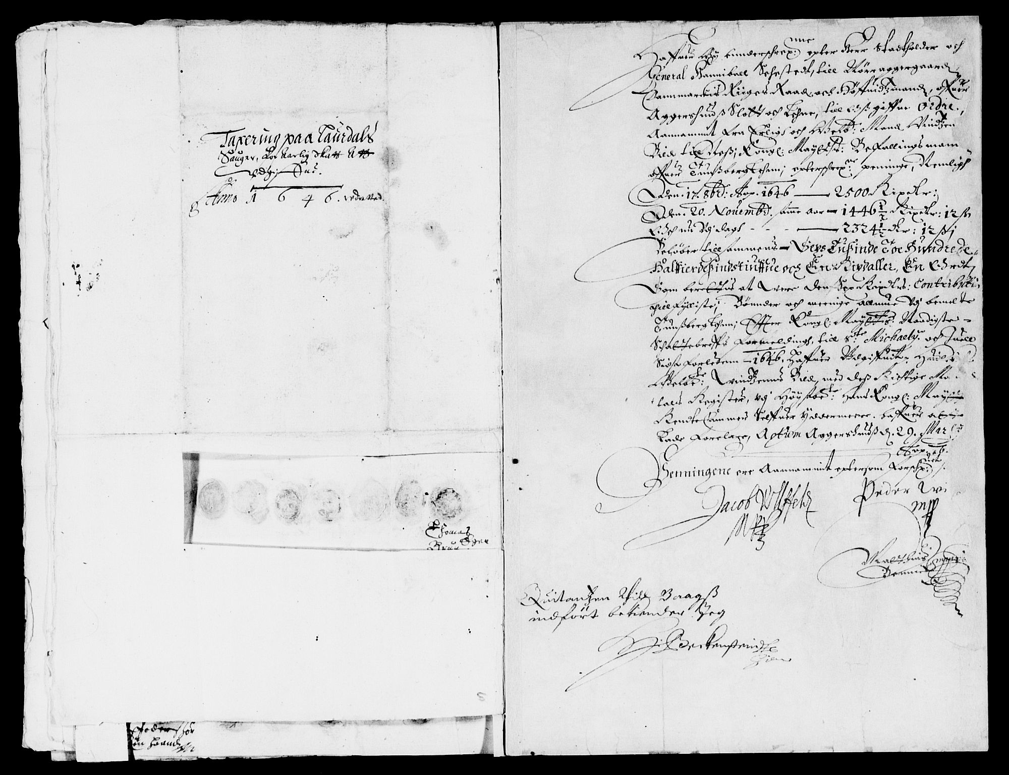 Rentekammeret inntil 1814, Reviderte regnskaper, Lensregnskaper, AV/RA-EA-5023/R/Rb/Rbo/L0027: Tønsberg len, 1645-1647