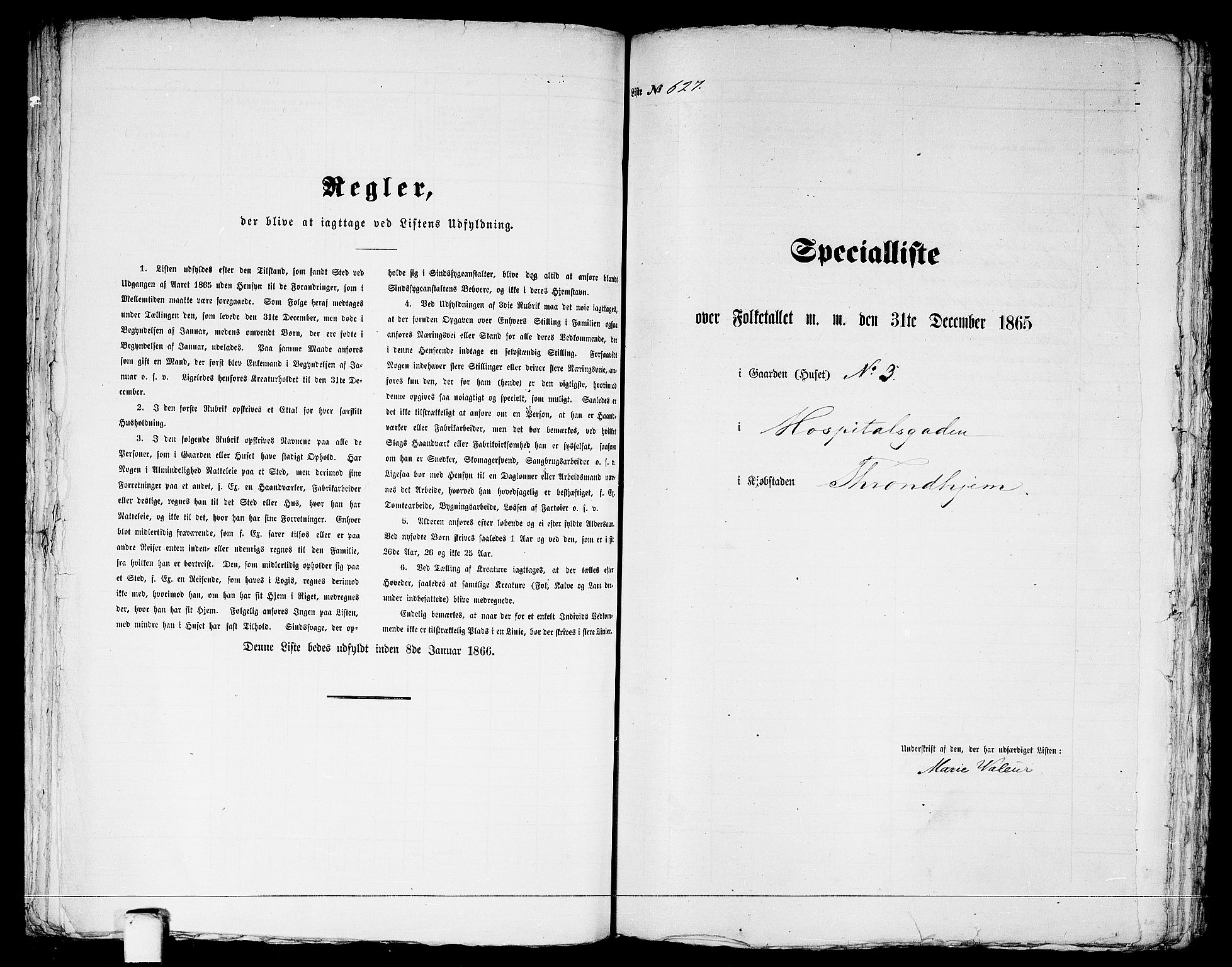 RA, Folketelling 1865 for 1601 Trondheim kjøpstad, 1865, s. 1303