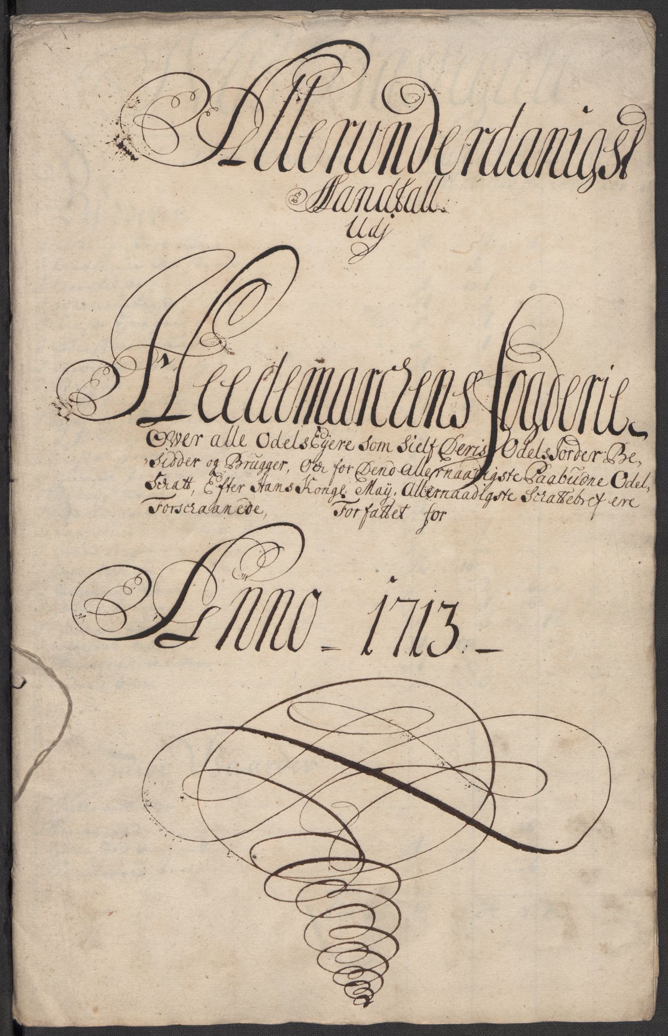 Rentekammeret inntil 1814, Reviderte regnskaper, Fogderegnskap, RA/EA-4092/R16/L1050: Fogderegnskap Hedmark, 1713, s. 433