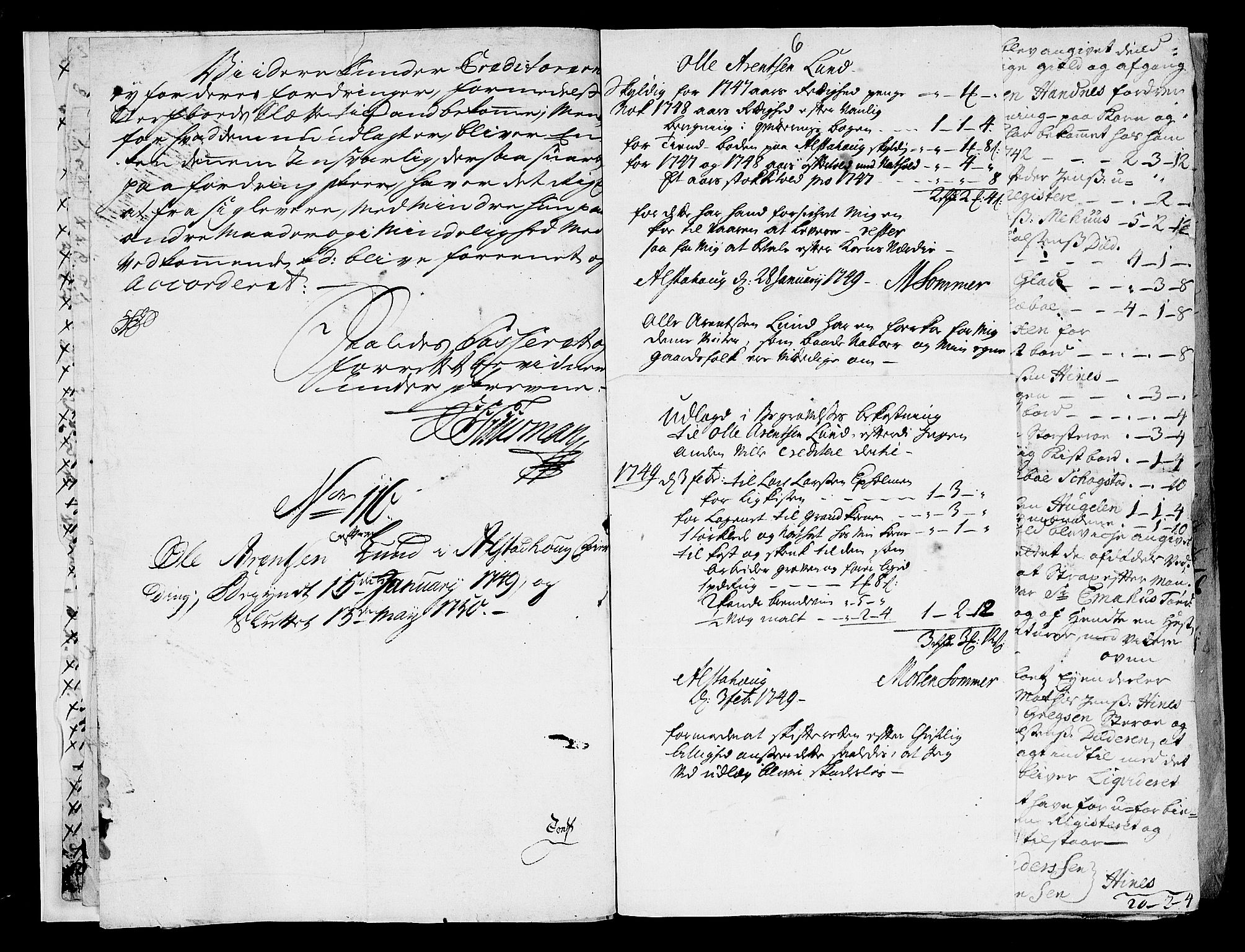Helgeland sorenskriveri, AV/SAT-A-0004/3/3A/L0021: Konseptprotokoll 6, 1750, s. 5b-6a