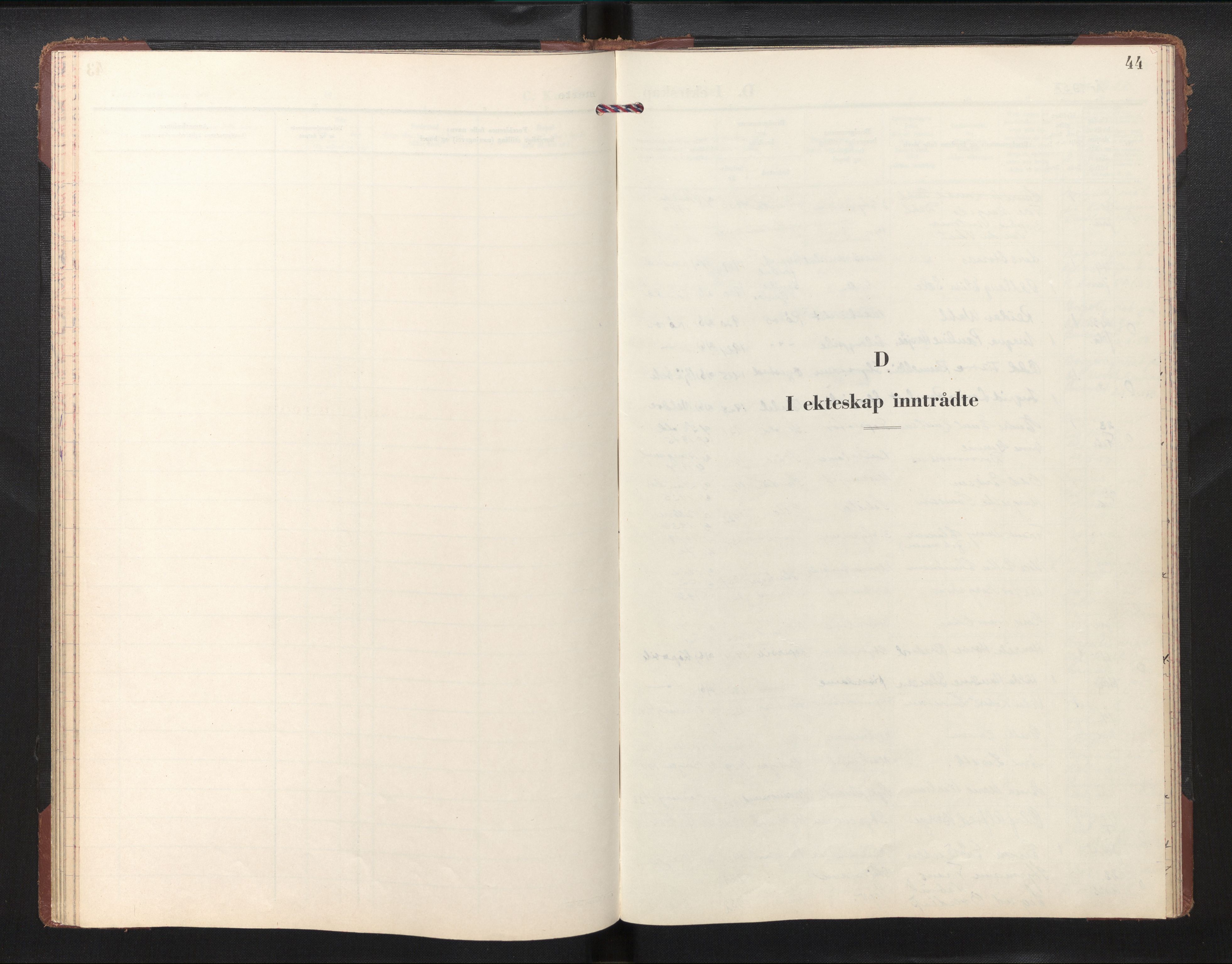 Den norske sjømannsmisjon i utlandet/Hollandske havner (Amsterdam-Rotterdam-Europort), AV/SAB-SAB/PA-0106/H/Ha/Haa/L0006: Ministerialbok nr. A 6, 1957-1966, s. 43b-44a