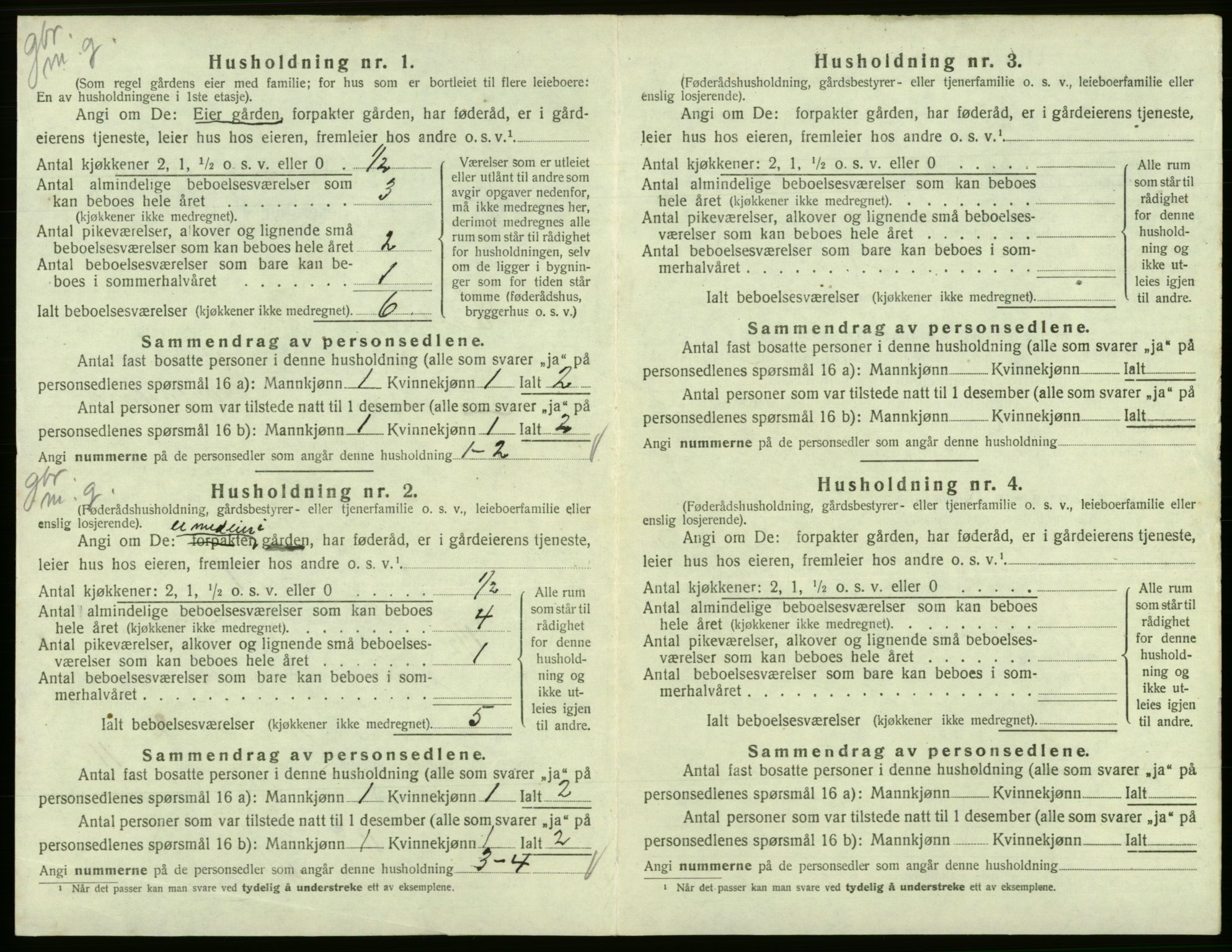 SAB, Folketelling 1920 for 1232 Eidfjord herred, 1920, s. 318