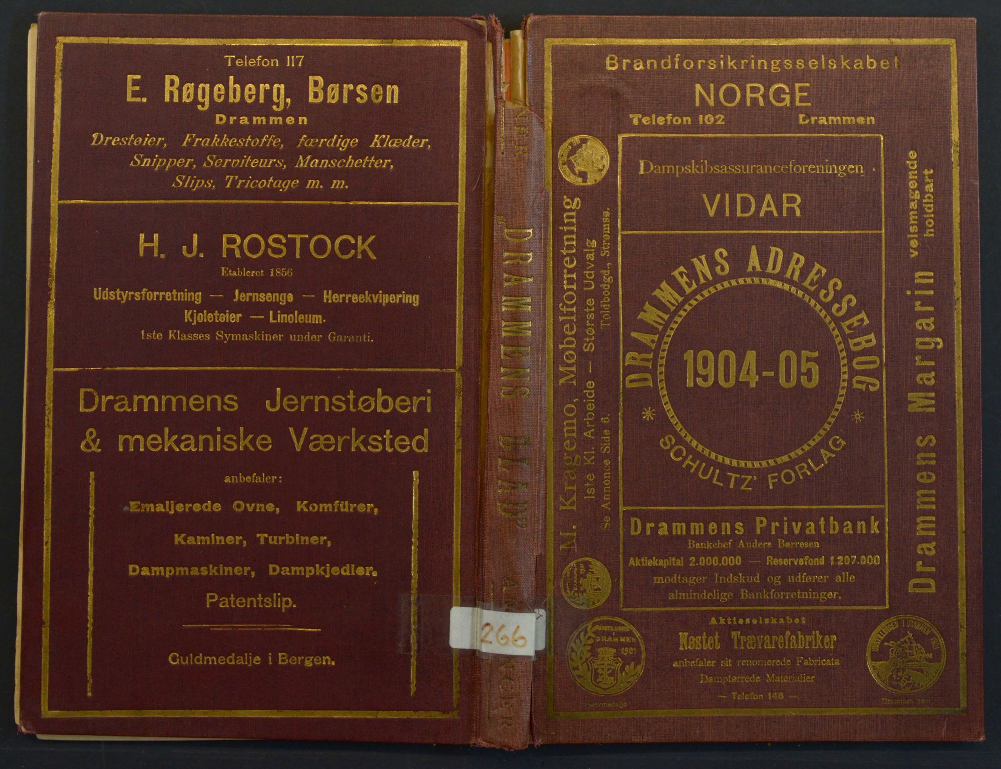 Drammen adressebok, DRMK/-, 1904-1905