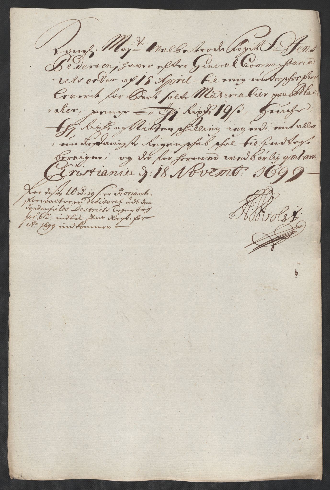 Rentekammeret inntil 1814, Reviderte regnskaper, Fogderegnskap, AV/RA-EA-4092/R11/L0582: Fogderegnskap Nedre Romerike, 1699, s. 210