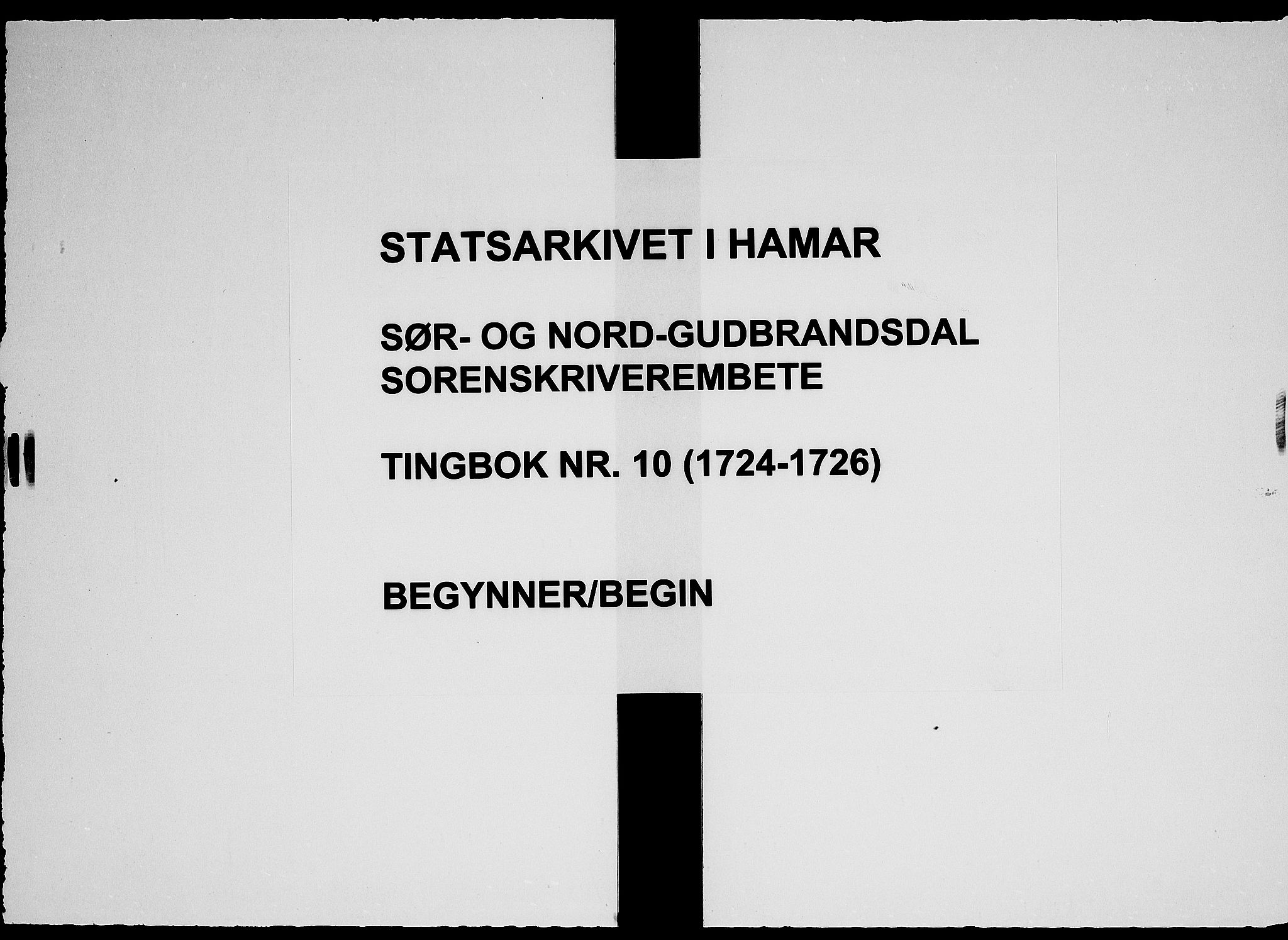 Sorenskriverier i Gudbrandsdalen, SAH/TING-036/G/Gb/Gbc/L0010: Tingbok - Nord- og Sør-Gudbrandsdal, 1724-1726