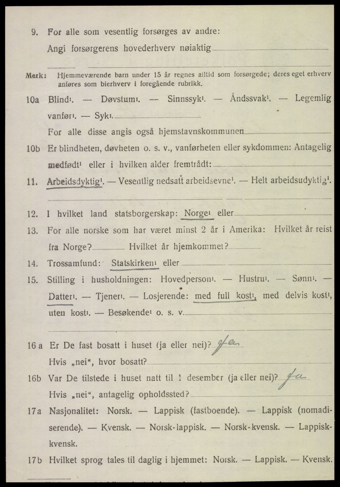 SAT, Folketelling 1920 for 1750 Vikna herred, 1920, s. 4392