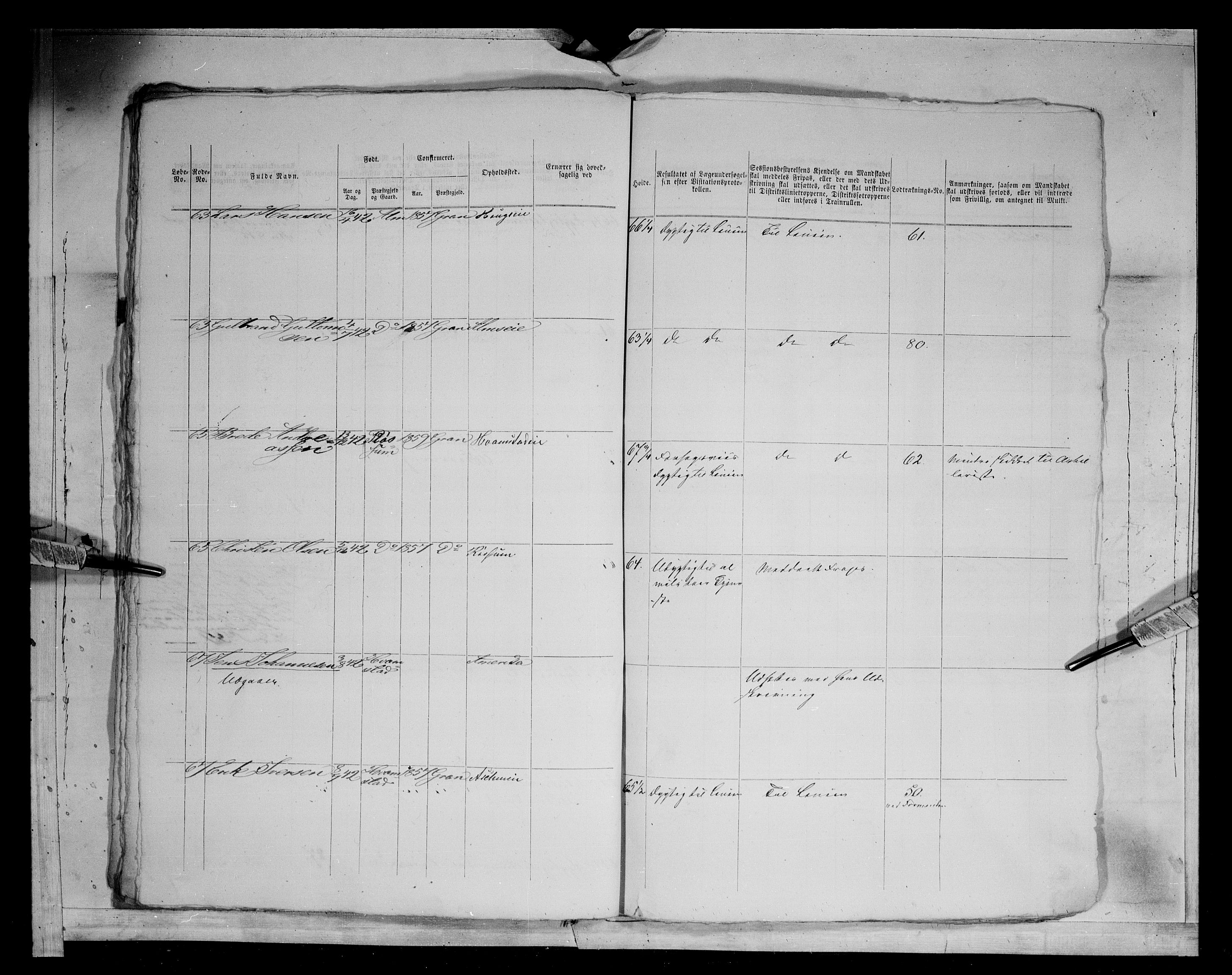 Fylkesmannen i Oppland, AV/SAH-FYO-002/1/K/Kg/L1166: Gran og Jevnaker, 1860-1879, s. 8602