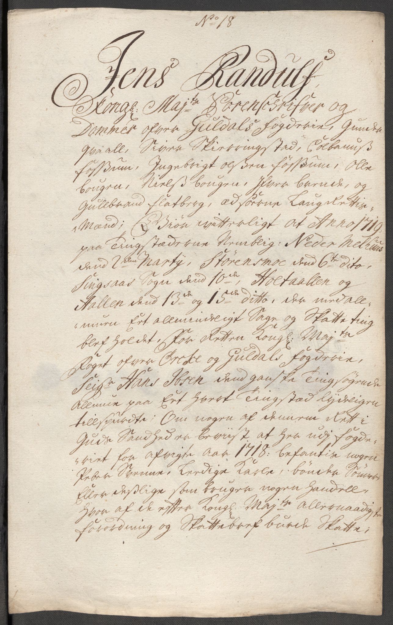 Rentekammeret inntil 1814, Reviderte regnskaper, Fogderegnskap, RA/EA-4092/R60/L3972: Fogderegnskap Orkdal og Gauldal, 1718, s. 142