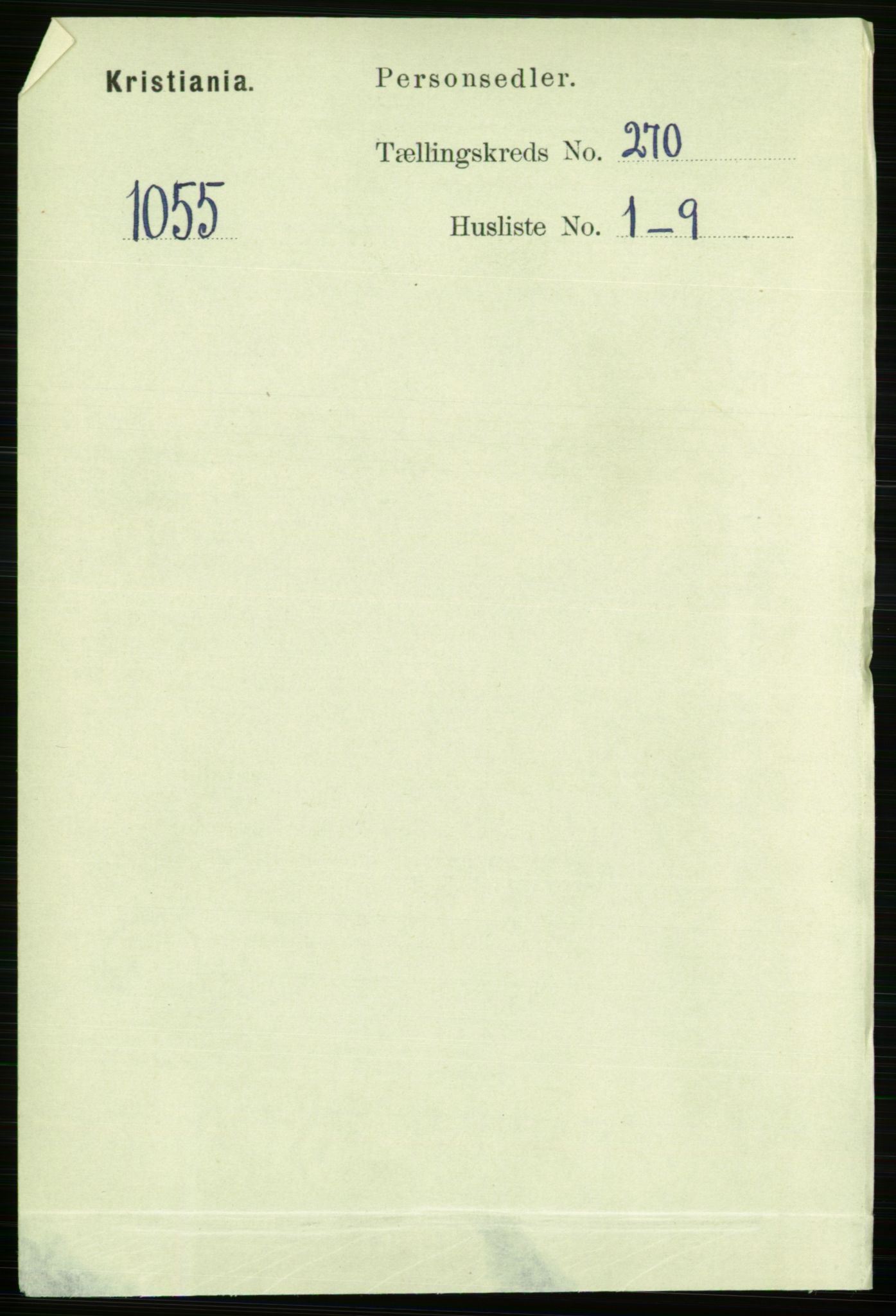 RA, Folketelling 1891 for 0301 Kristiania kjøpstad, 1891, s. 164073