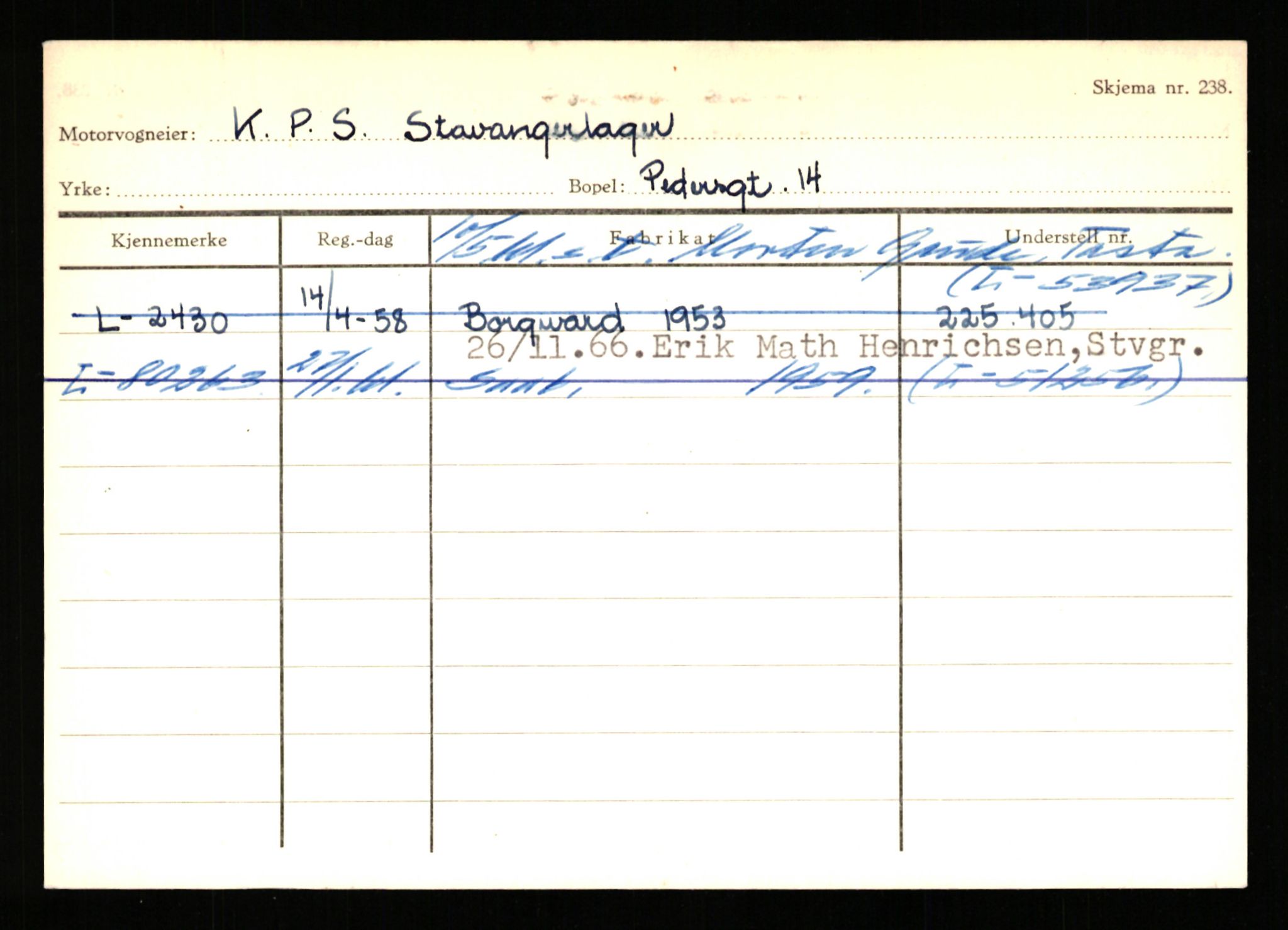 Stavanger trafikkstasjon, SAST/A-101942/0/H/L0020: Kidøy - Kristensen, 1930-1971, s. 2837