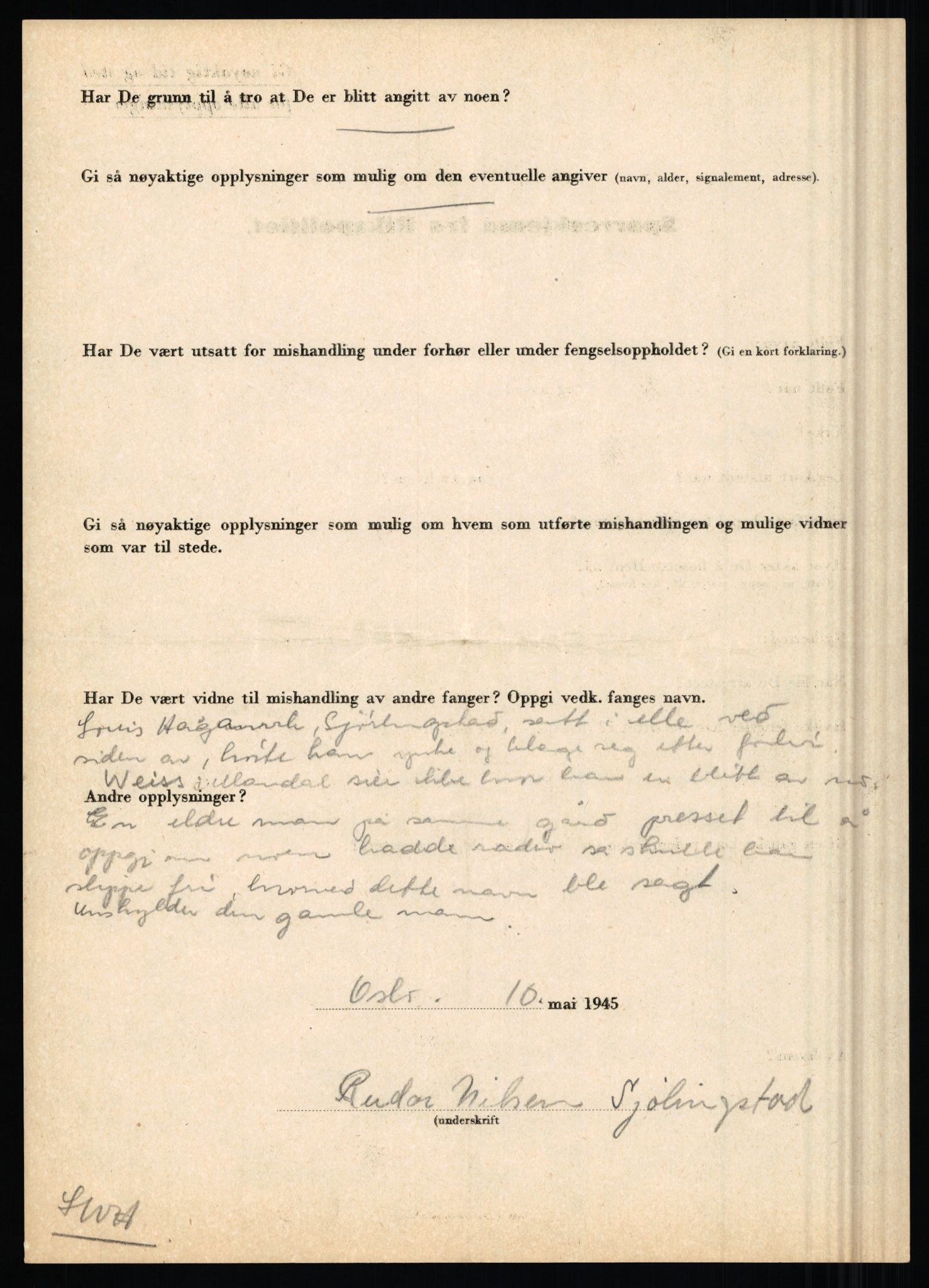 Rikspolitisjefen, AV/RA-S-1560/L/L0012: Mogensen, Øivind - Noraas, Lars, 1940-1945, s. 827