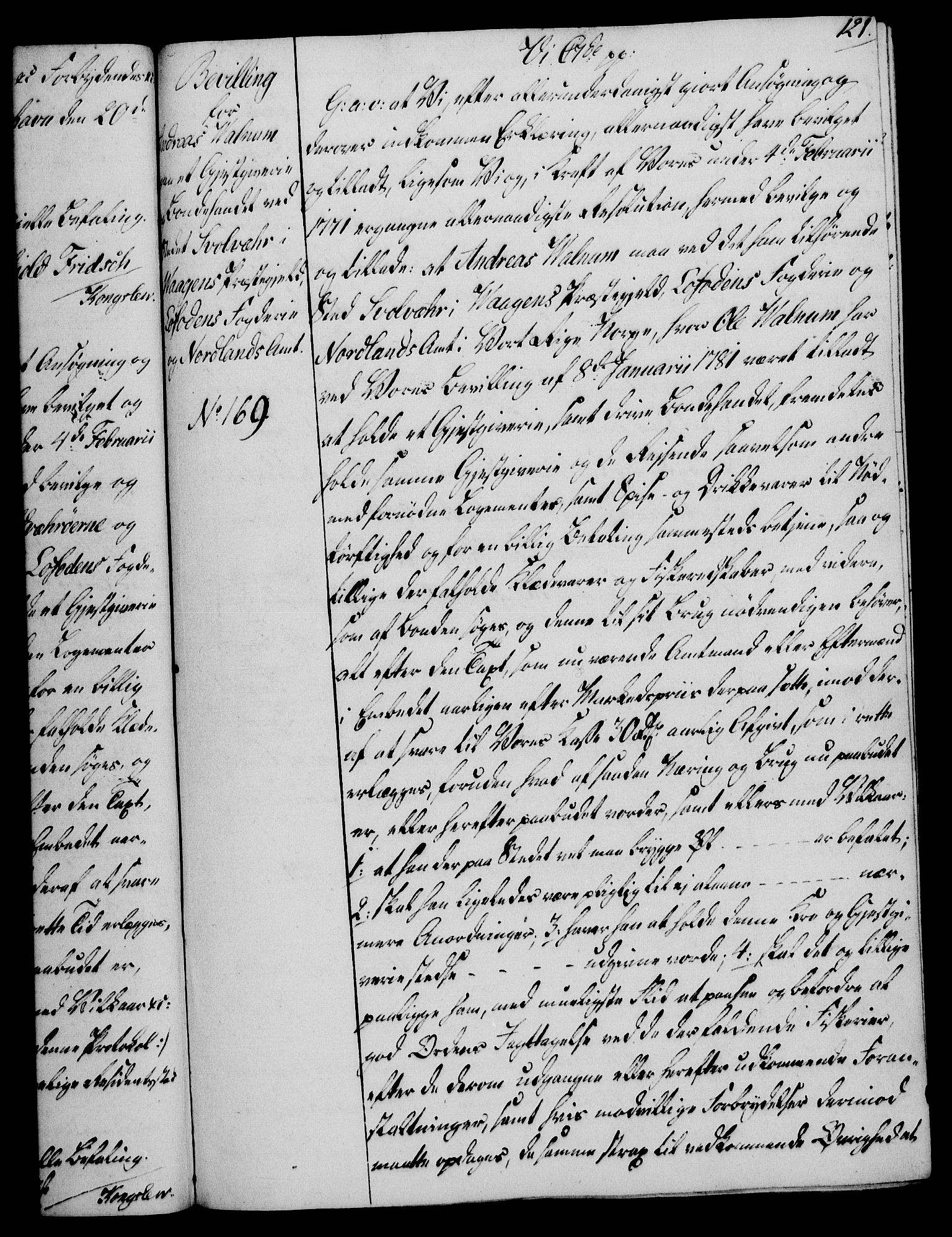 Rentekammeret, Kammerkanselliet, AV/RA-EA-3111/G/Gg/Gga/L0018: Norsk ekspedisjonsprotokoll med register (merket RK 53.18), 1804-1806, s. 121