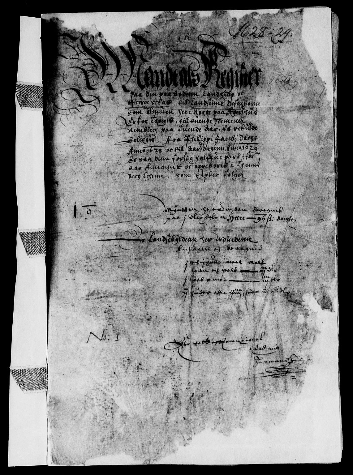 Rentekammeret inntil 1814, Reviderte regnskaper, Lensregnskaper, AV/RA-EA-5023/R/Rb/Rbo/L0010: Tønsberg len, 1628-1630