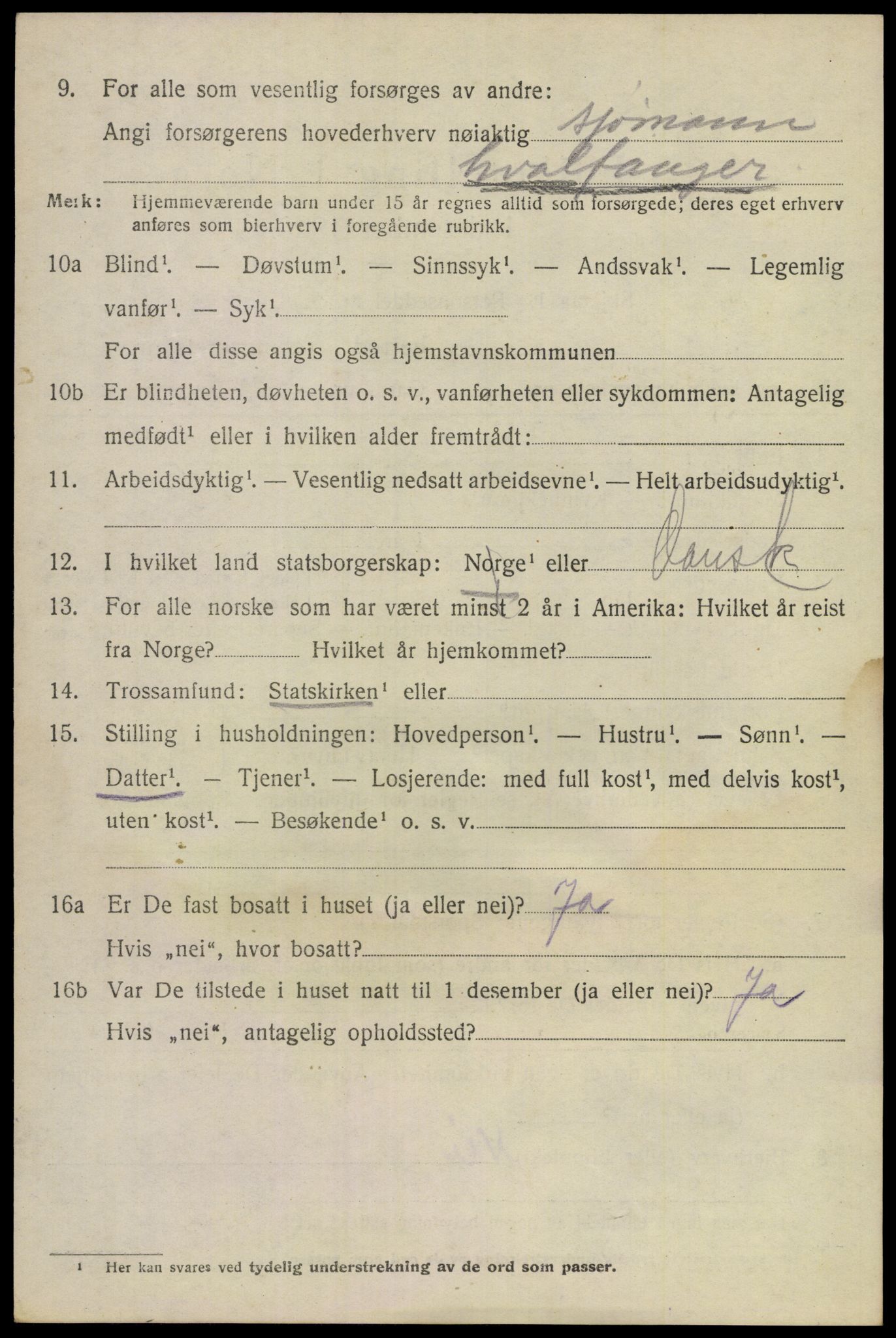 SAKO, Folketelling 1920 for 0626 Lier herred, 1920, s. 6951