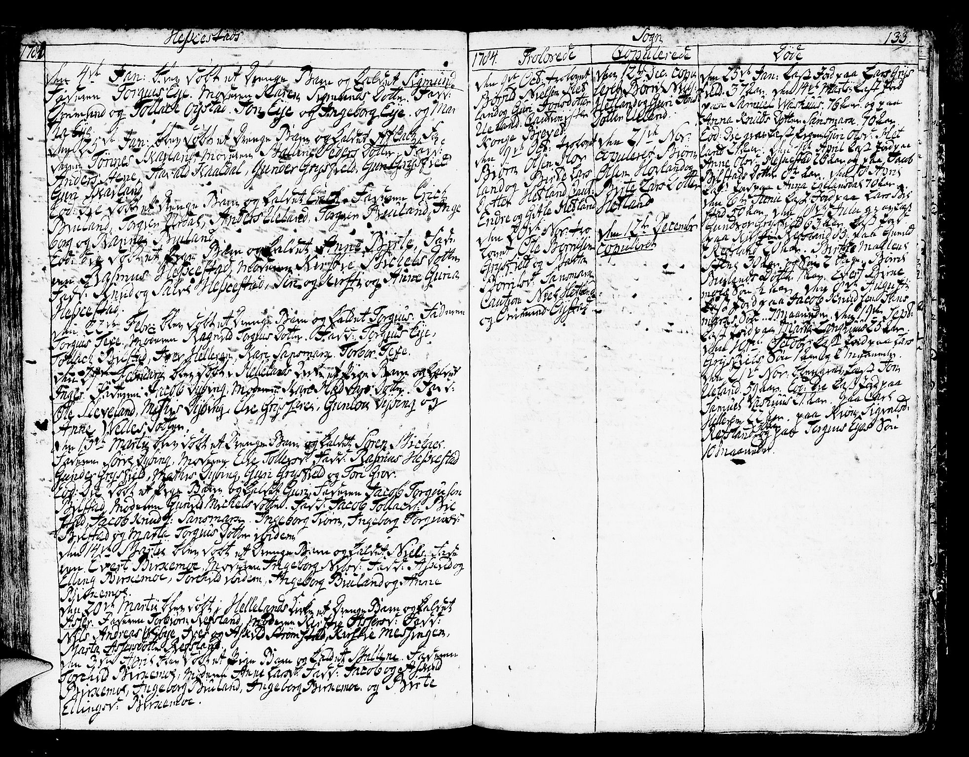 Helleland sokneprestkontor, SAST/A-101810: Ministerialbok nr. A 2 /3, 1762-1791, s. 133