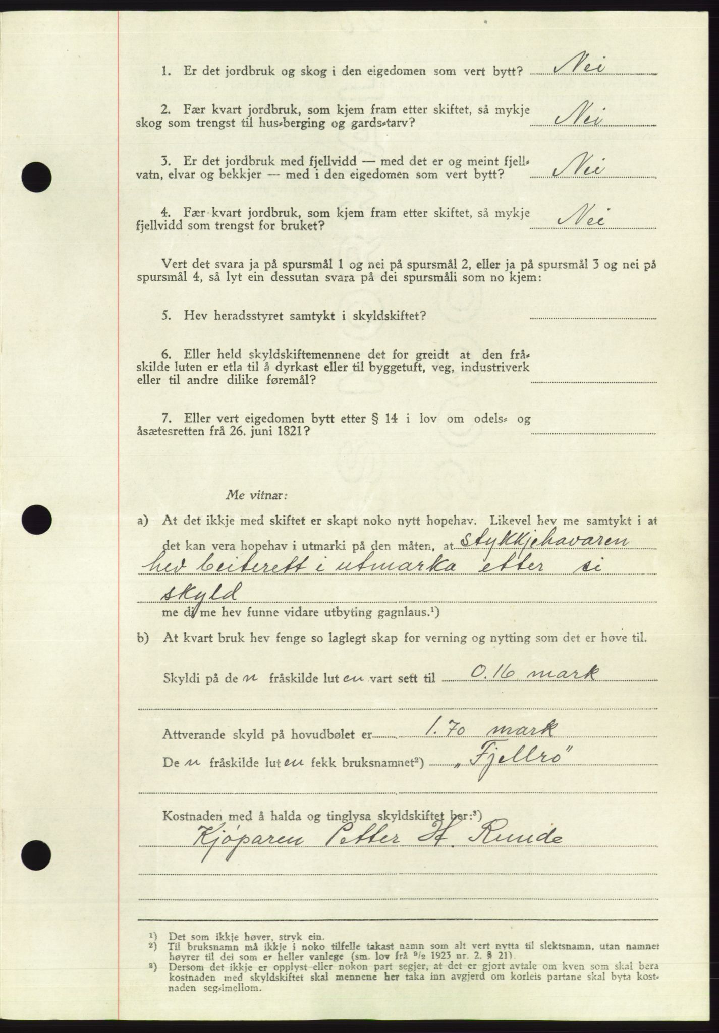 Søre Sunnmøre sorenskriveri, AV/SAT-A-4122/1/2/2C/L0086: Pantebok nr. 12A, 1949-1950, Dagboknr: 2280/1949