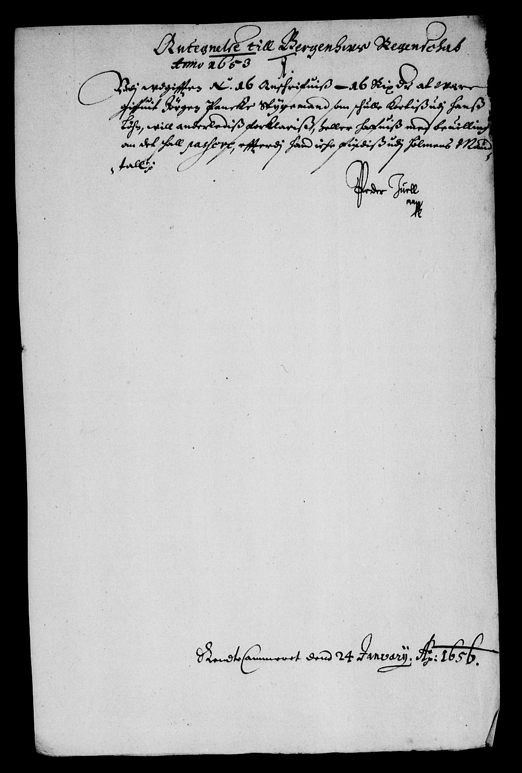 Rentekammeret inntil 1814, Reviderte regnskaper, Lensregnskaper, RA/EA-5023/R/Rb/Rbt/L0127: Bergenhus len, 1650-1655