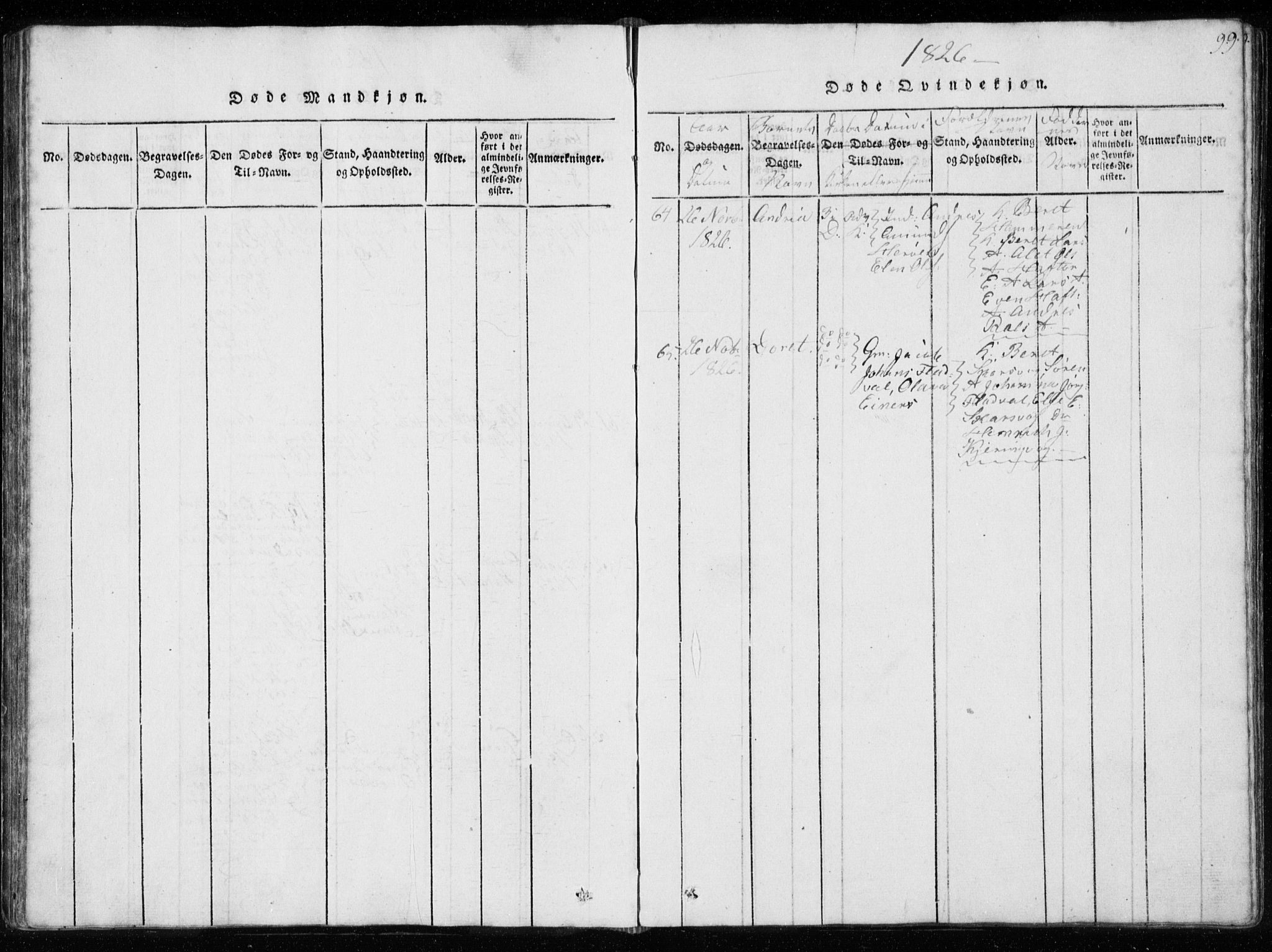 Ministerialprotokoller, klokkerbøker og fødselsregistre - Sør-Trøndelag, SAT/A-1456/634/L0527: Ministerialbok nr. 634A03, 1818-1826, s. 99