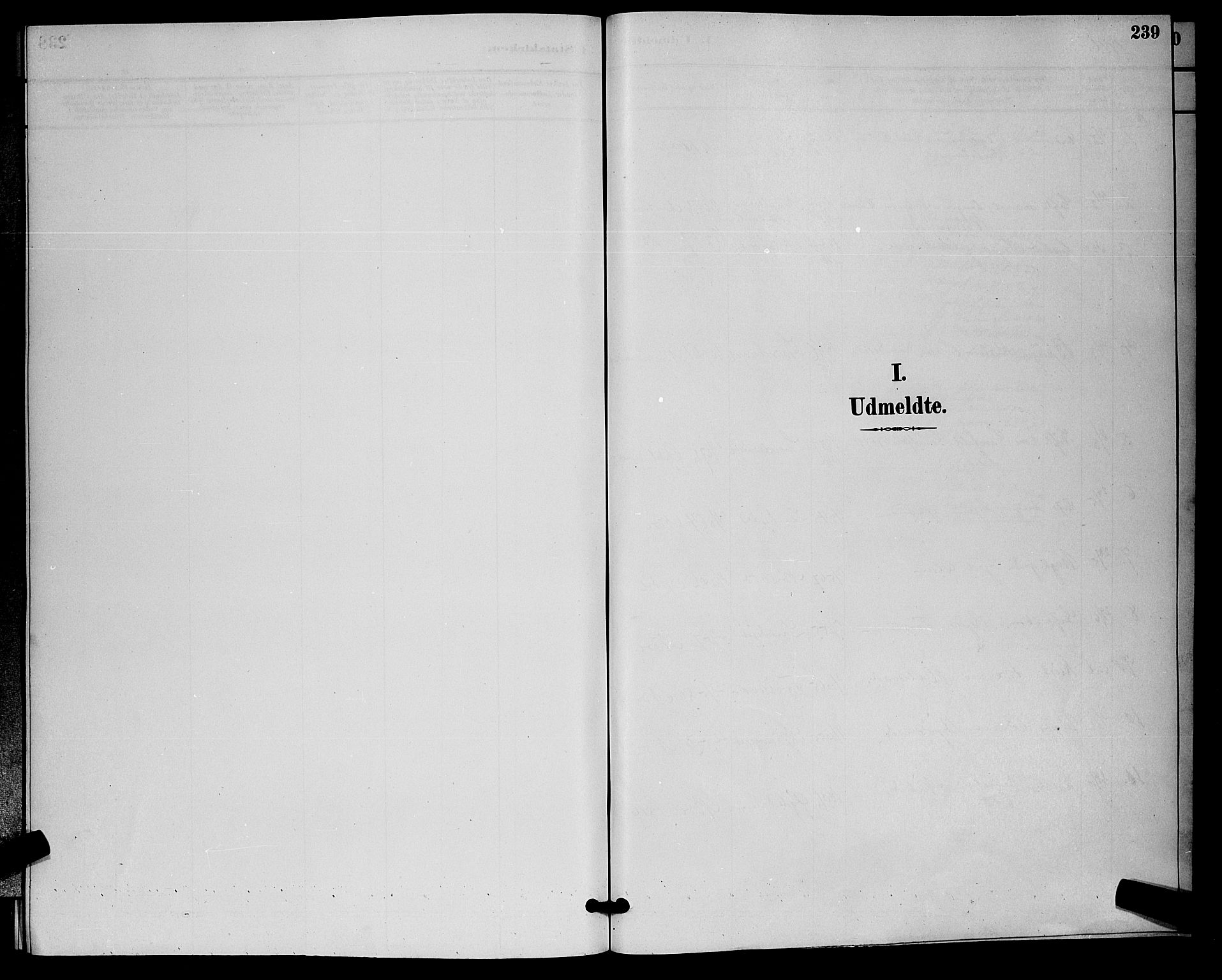 Nore kirkebøker, SAKO/A-238/G/Ga/L0003: Klokkerbok nr. I 3, 1886-1903, s. 239