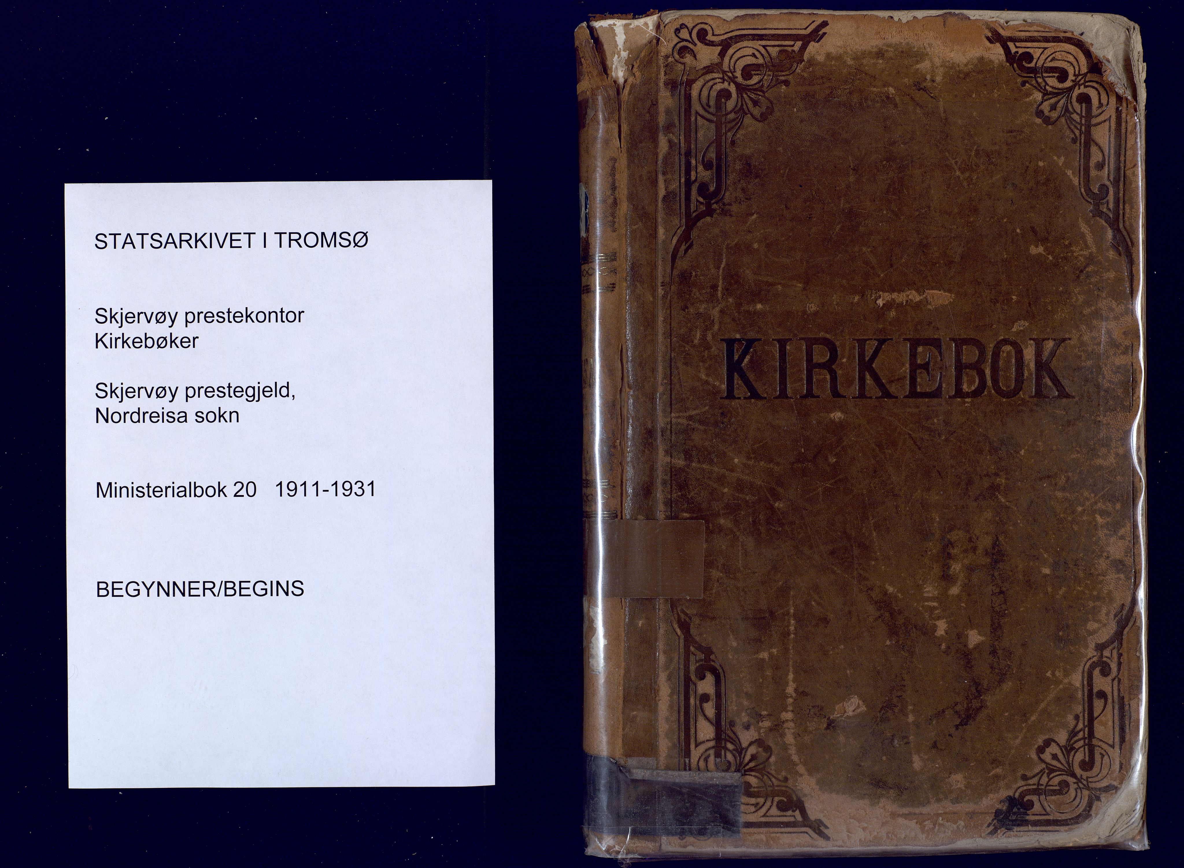 Skjervøy sokneprestkontor, AV/SATØ-S-1300/H/Ha/Haa: Ministerialbok nr. 20, 1911-1931