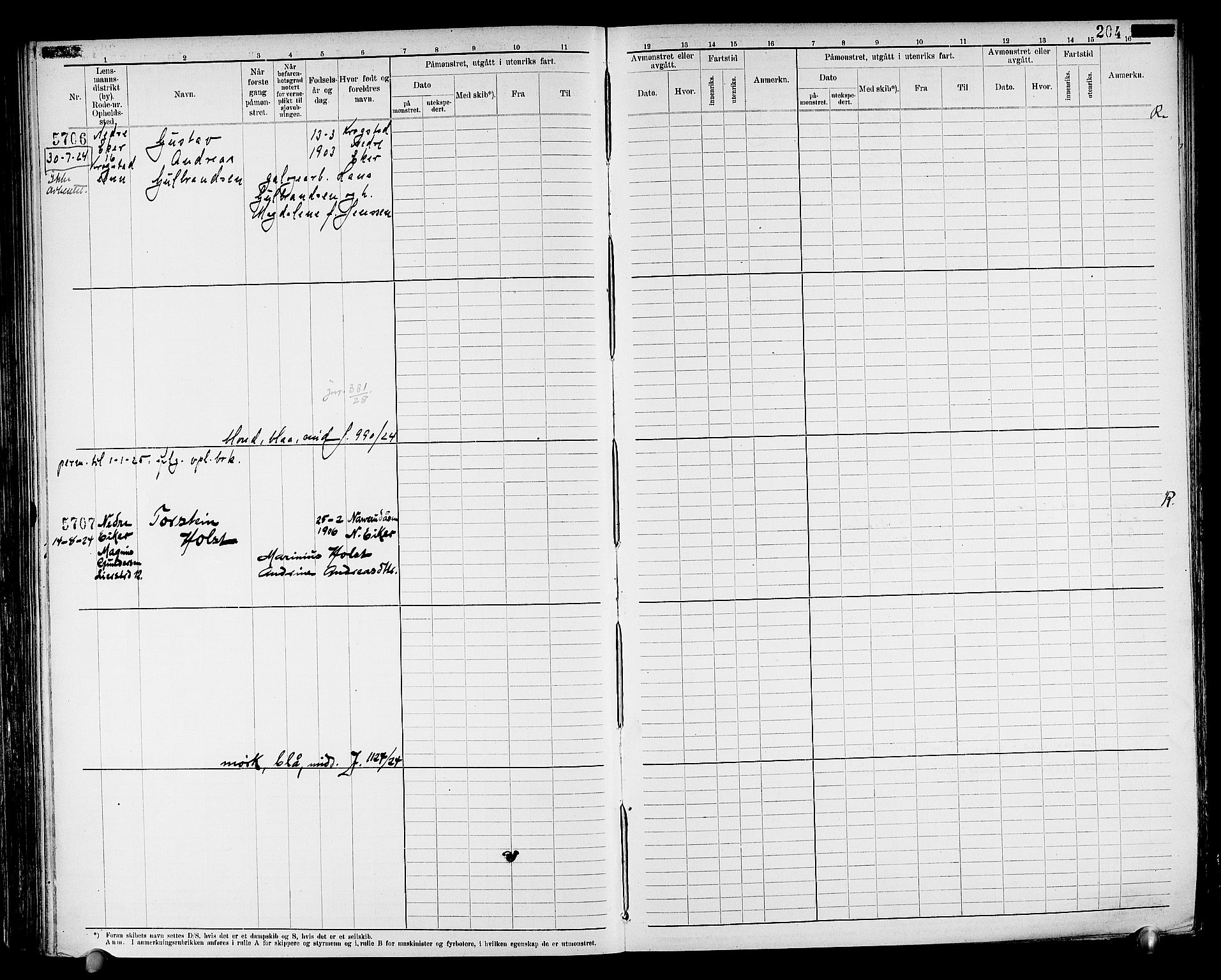 Drammen innrulleringsdistrikt, AV/SAKO-A-781/F/Fc/L0008: Hovedrulle, 1923, s. 210