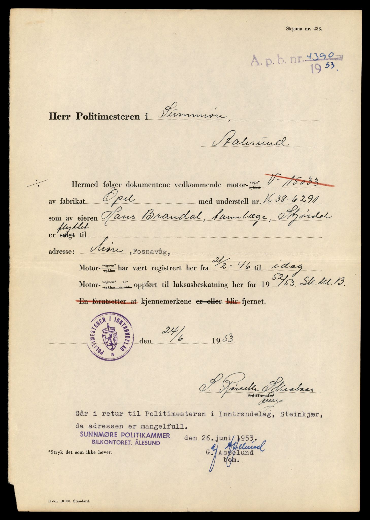 Møre og Romsdal vegkontor - Ålesund trafikkstasjon, AV/SAT-A-4099/F/Fe/L0044: Registreringskort for kjøretøy T 14205 - T 14319, 1927-1998, s. 1298