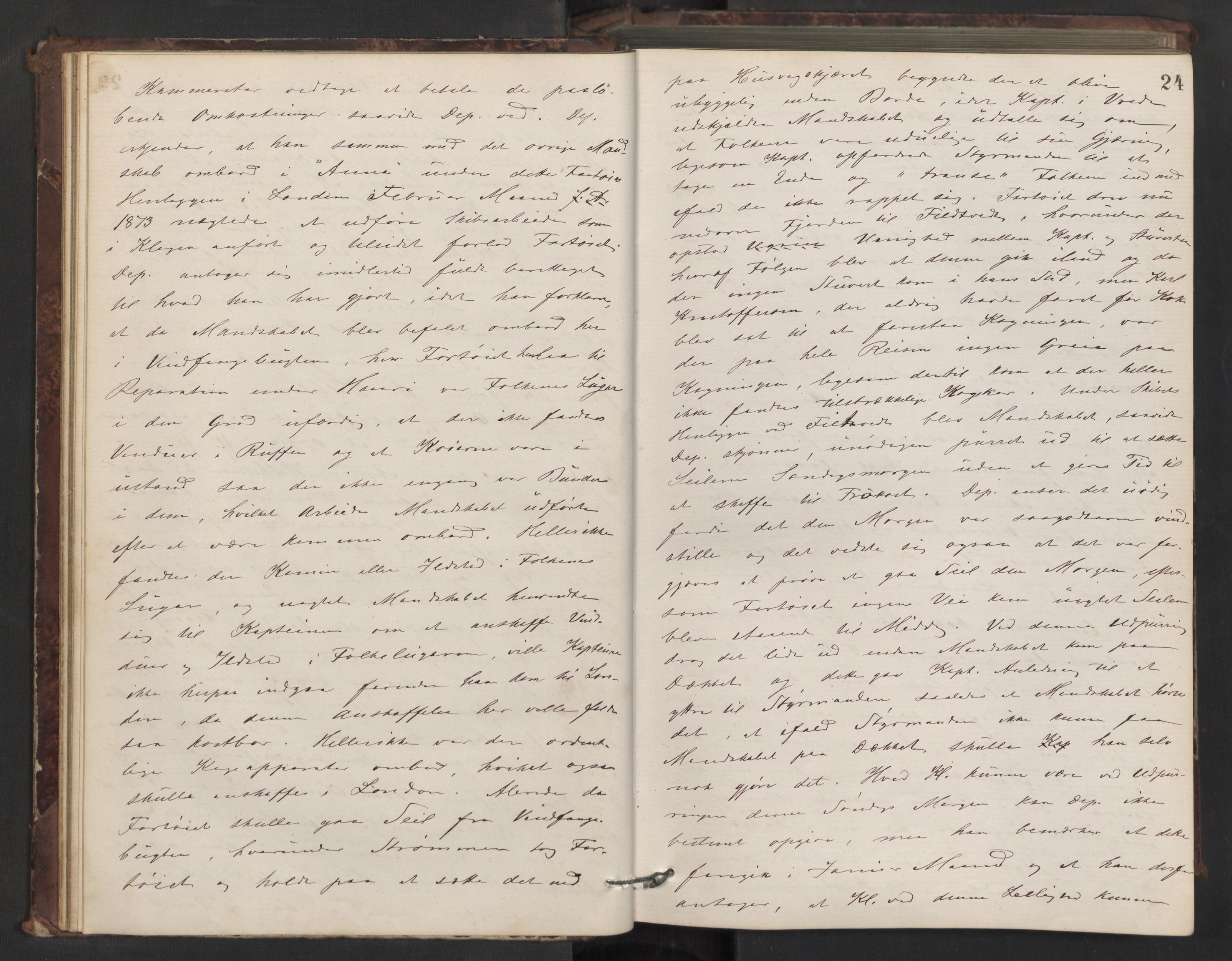 Drøbak byfogd, AV/SAO-A-10144/F/Fb/L0004: Ekstrarettsprotokoll, 1874-1889, s. 23b-24a
