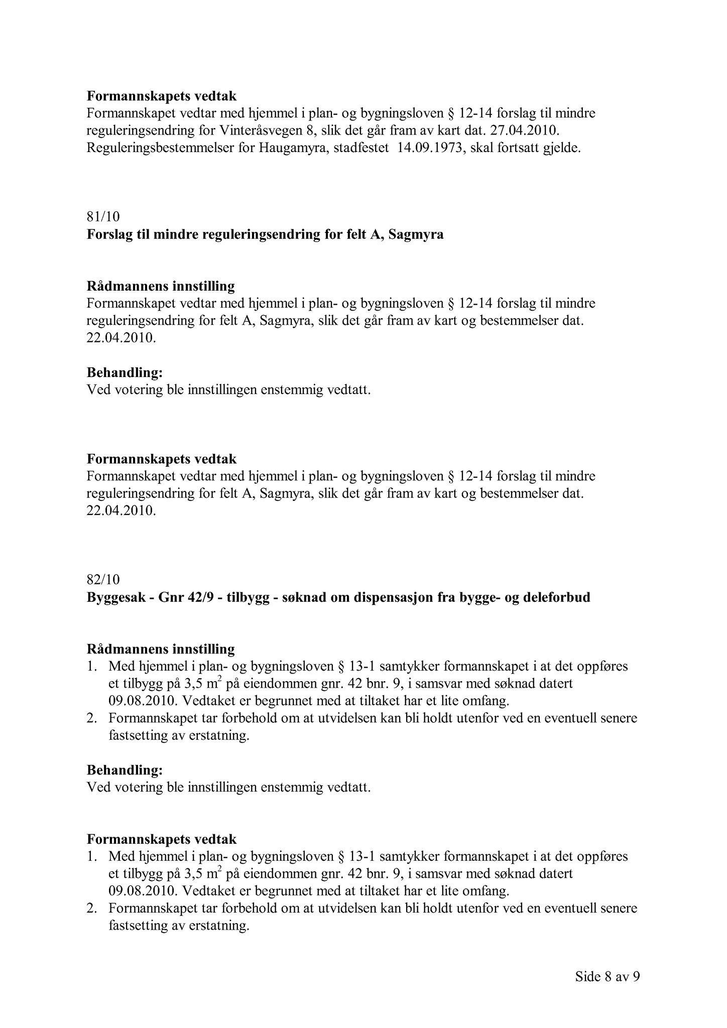 Klæbu Kommune, TRKO/KK/02-FS/L003: Formannsskapet - Møtedokumenter, 2010, s. 1781