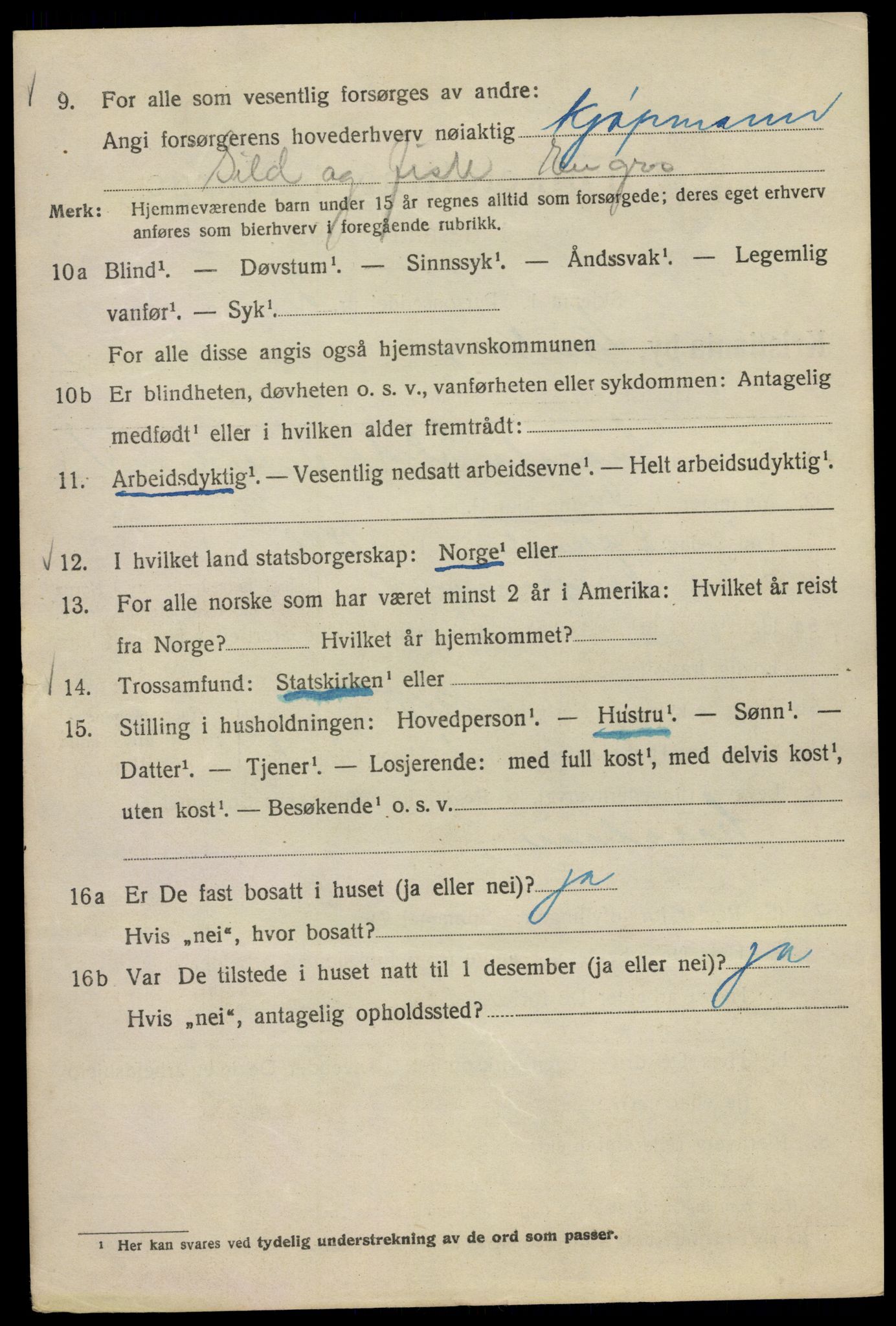 SAO, Folketelling 1920 for 0301 Kristiania kjøpstad, 1920, s. 410910