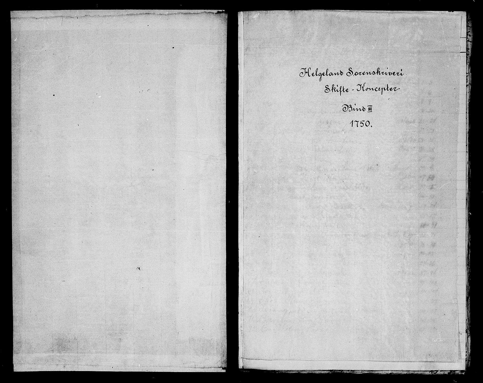 Helgeland sorenskriveri, SAT/A-0004/3/3A/L0019: Konseptprotokoll 4, 1750