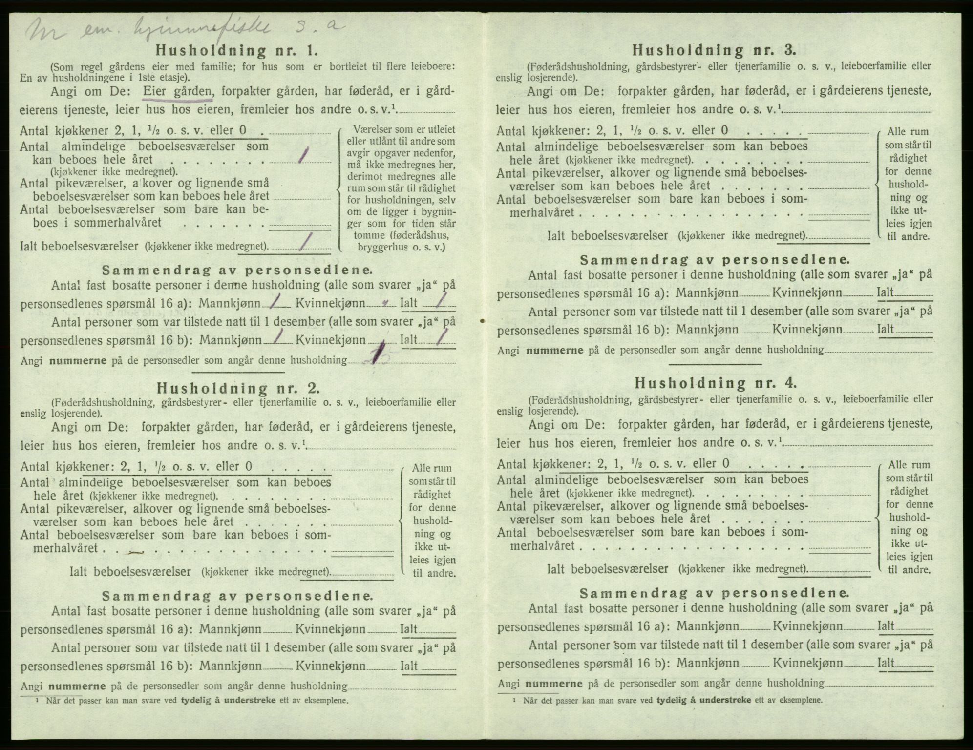 SAB, Folketelling 1920 for 1216 Sveio herred, 1920, s. 542