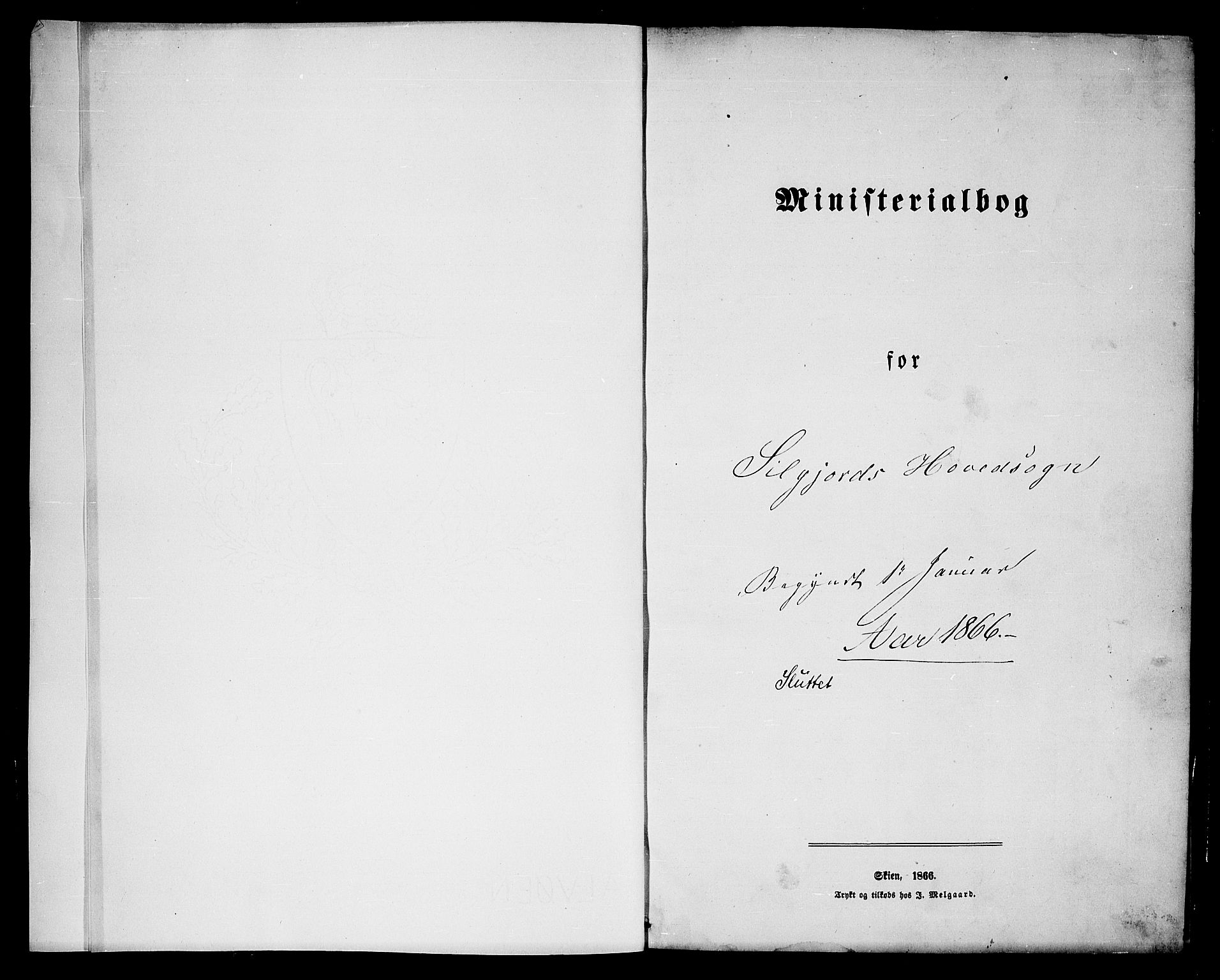 Seljord kirkebøker, AV/SAKO-A-20/G/Ga/L0003: Klokkerbok nr. I 3, 1866-1873