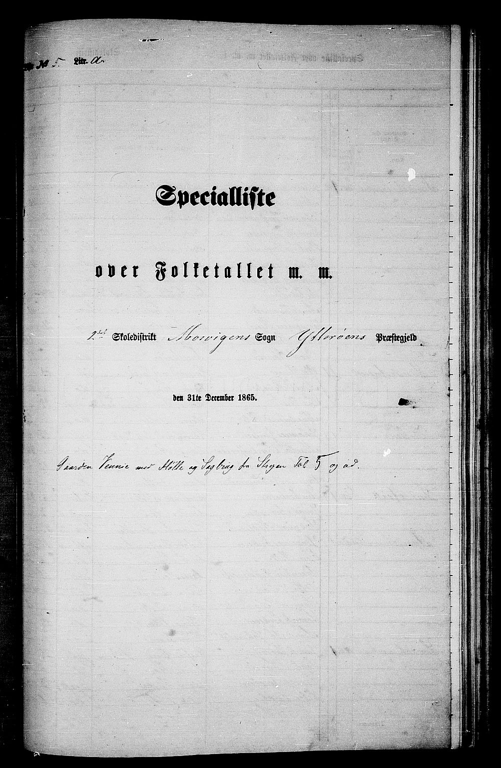 RA, Folketelling 1865 for 1722P Ytterøy prestegjeld, 1865, s. 88