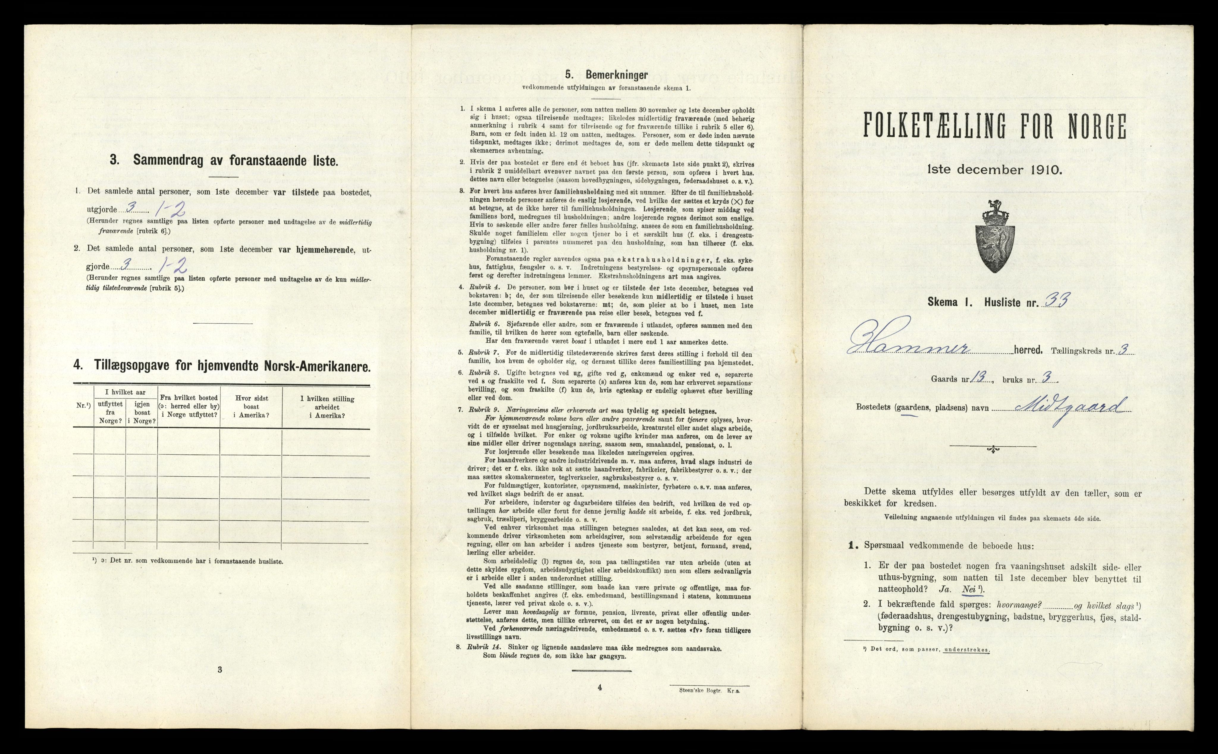 RA, Folketelling 1910 for 1254 Hamre herred, 1910, s. 212