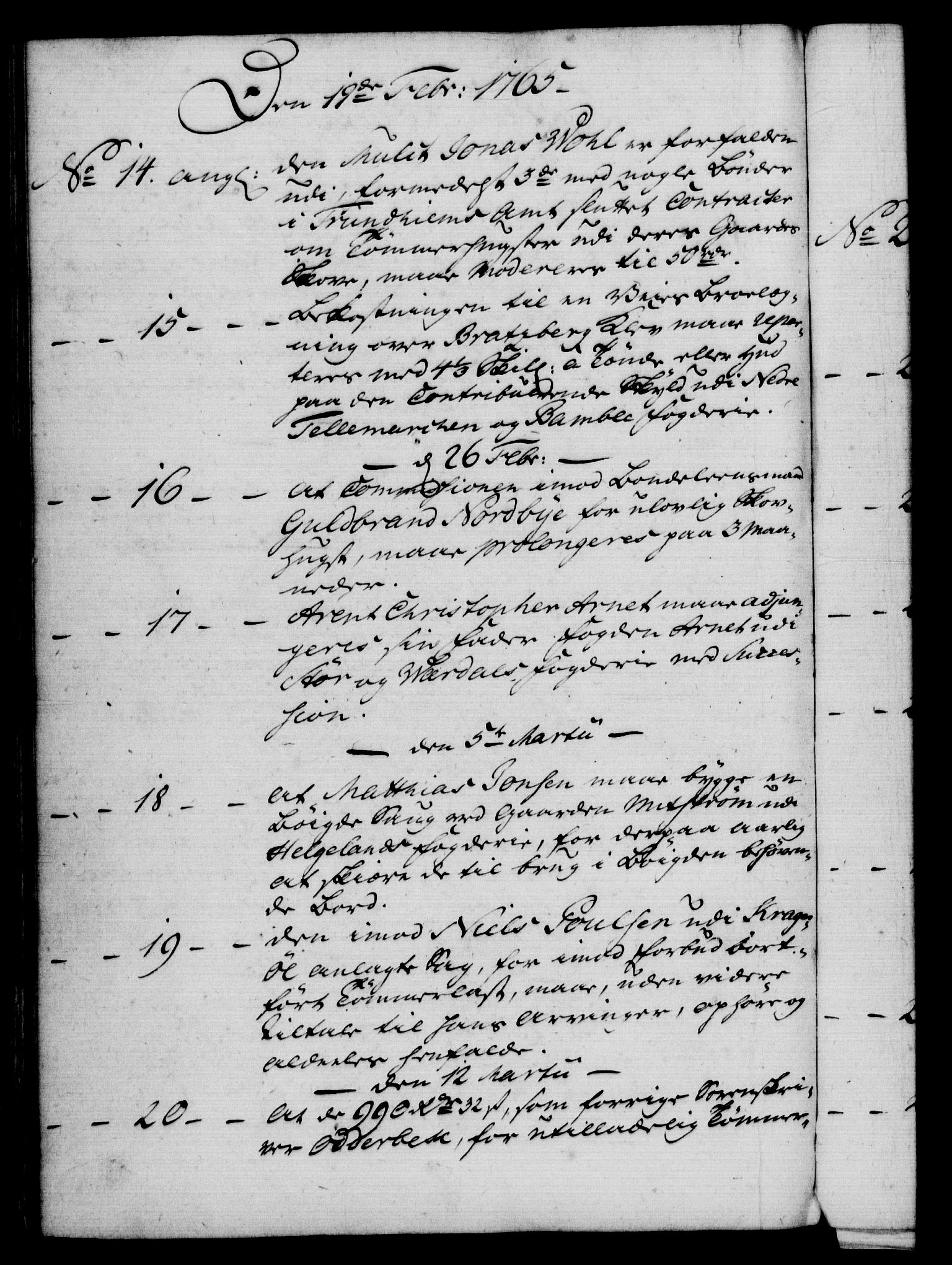 Rentekammeret, Kammerkanselliet, RA/EA-3111/G/Gf/Gfb/L0006: Register til norske relasjons- og resolusjonsprotokoller (merket RK 52.101), 1755-1765, s. 258