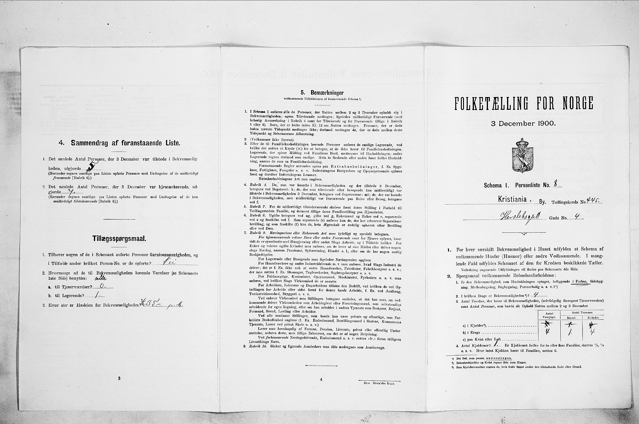 SAO, Folketelling 1900 for 0301 Kristiania kjøpstad, 1900, s. 36897