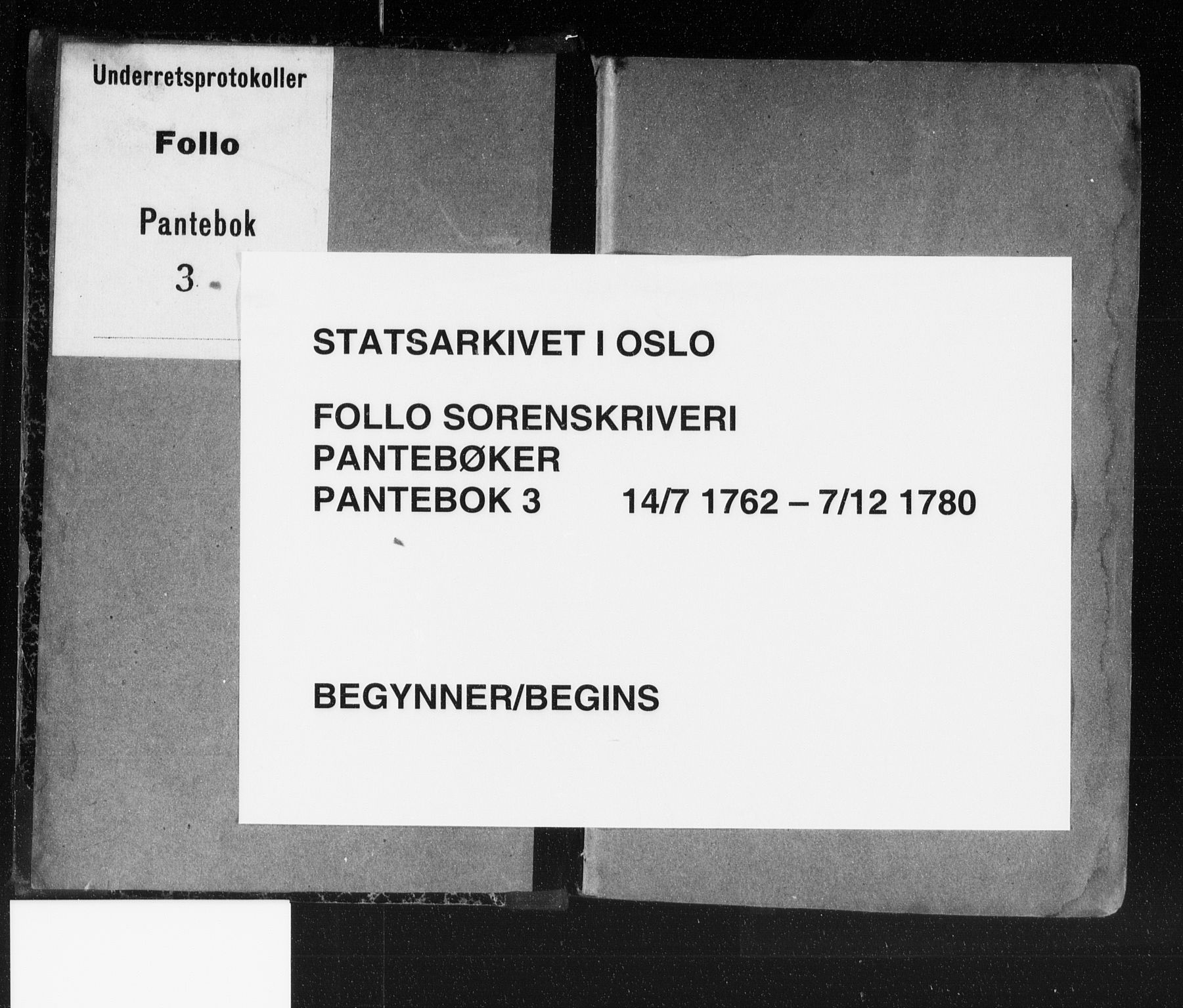 Follo sorenskriveri, AV/SAO-A-10274/G/Ga/Gaa/L0003: Pantebok nr. I 3, 1762-1780