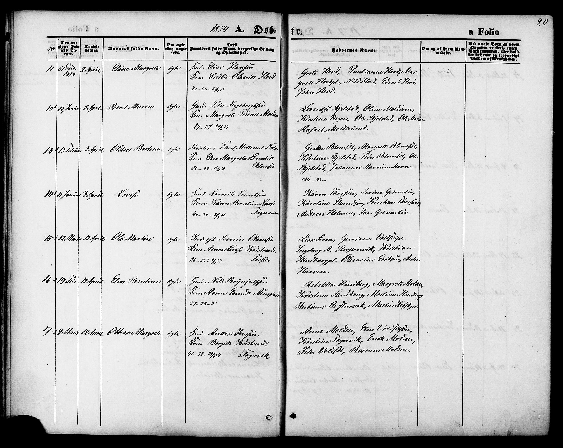 Ministerialprotokoller, klokkerbøker og fødselsregistre - Nord-Trøndelag, AV/SAT-A-1458/744/L0419: Ministerialbok nr. 744A03, 1867-1881, s. 20