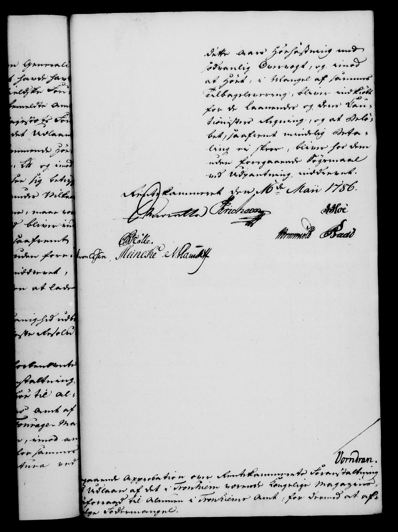 Rentekammeret, Kammerkanselliet, RA/EA-3111/G/Gf/Gfa/L0068: Norsk relasjons- og resolusjonsprotokoll (merket RK 52.68), 1786, s. 381
