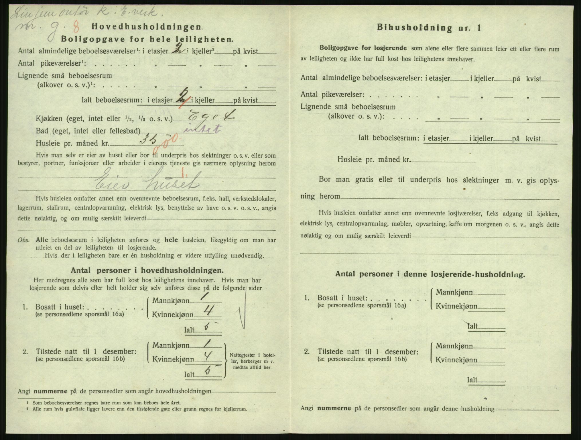 SAH, Folketelling 1920 for 0501 Lillehammer kjøpstad, 1920, s. 3419