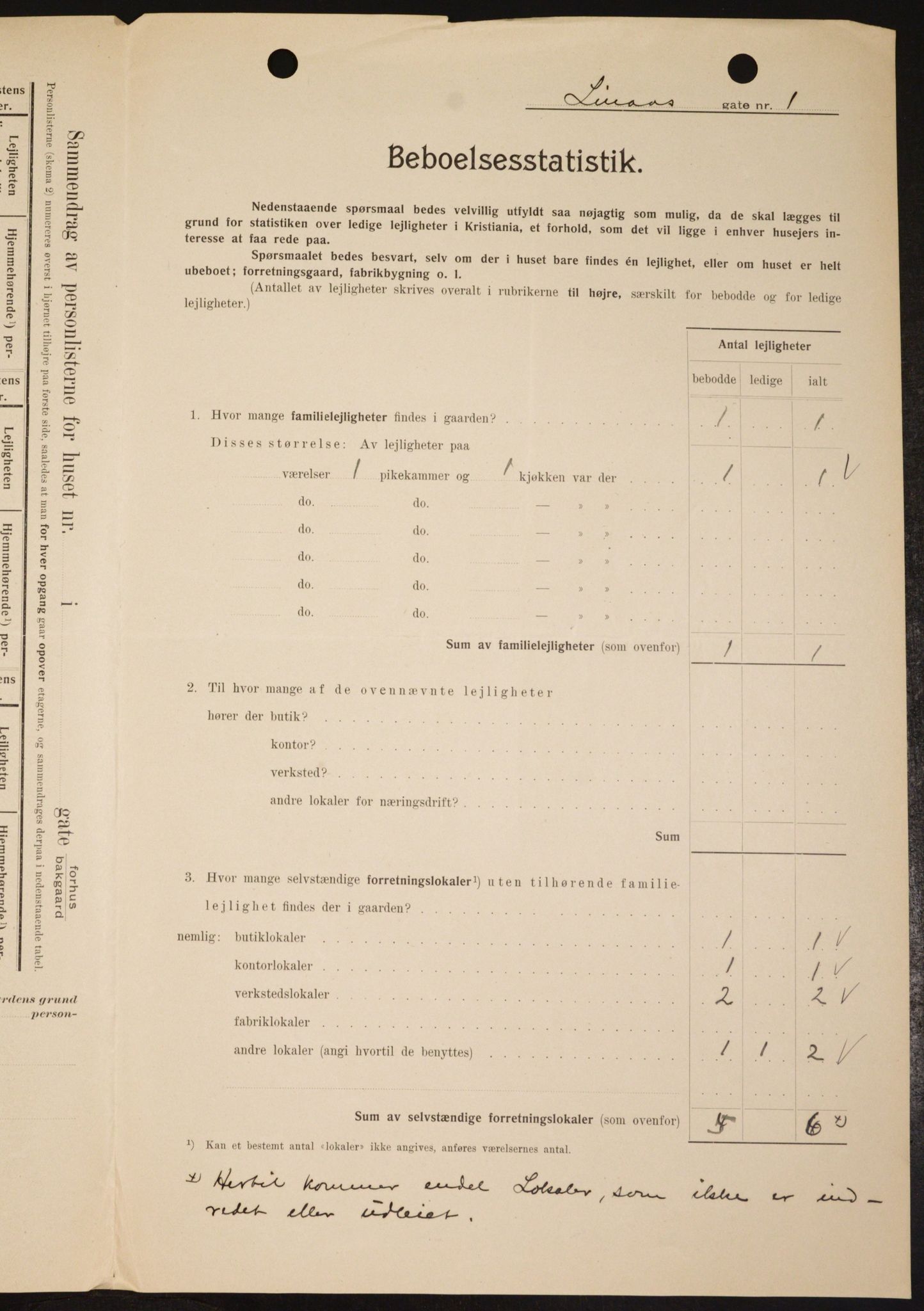 OBA, Kommunal folketelling 1.2.1909 for Kristiania kjøpstad, 1909, s. 52688