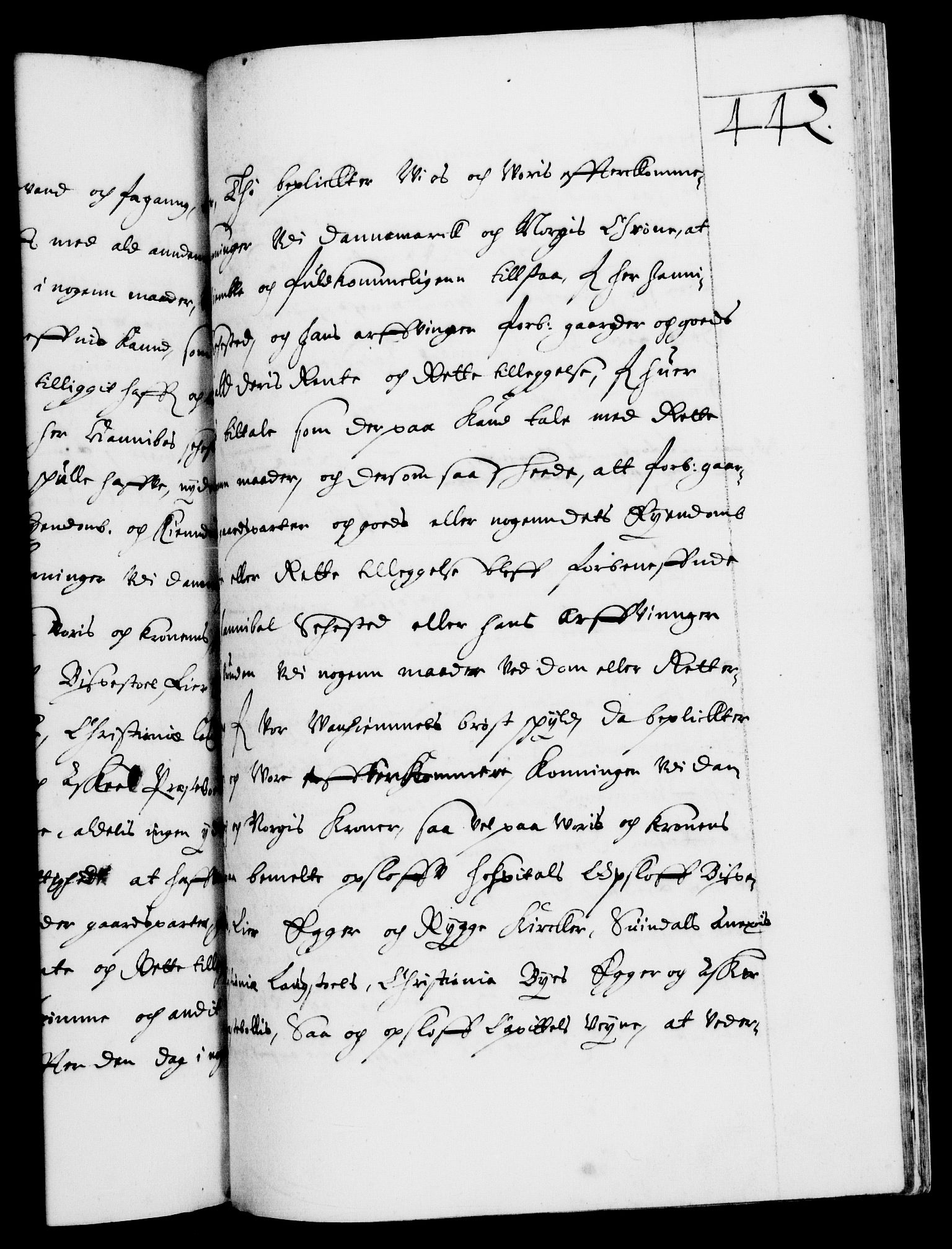 Danske Kanselli 1572-1799, RA/EA-3023/F/Fc/Fca/Fcaa/L0007: Norske registre (mikrofilm), 1648-1650, s. 442a