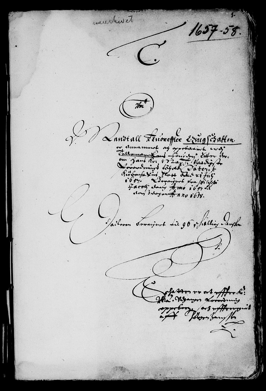 Rentekammeret inntil 1814, Reviderte regnskaper, Lensregnskaper, AV/RA-EA-5023/R/Rb/Rbp/L0044: Bratsberg len, 1657-1658