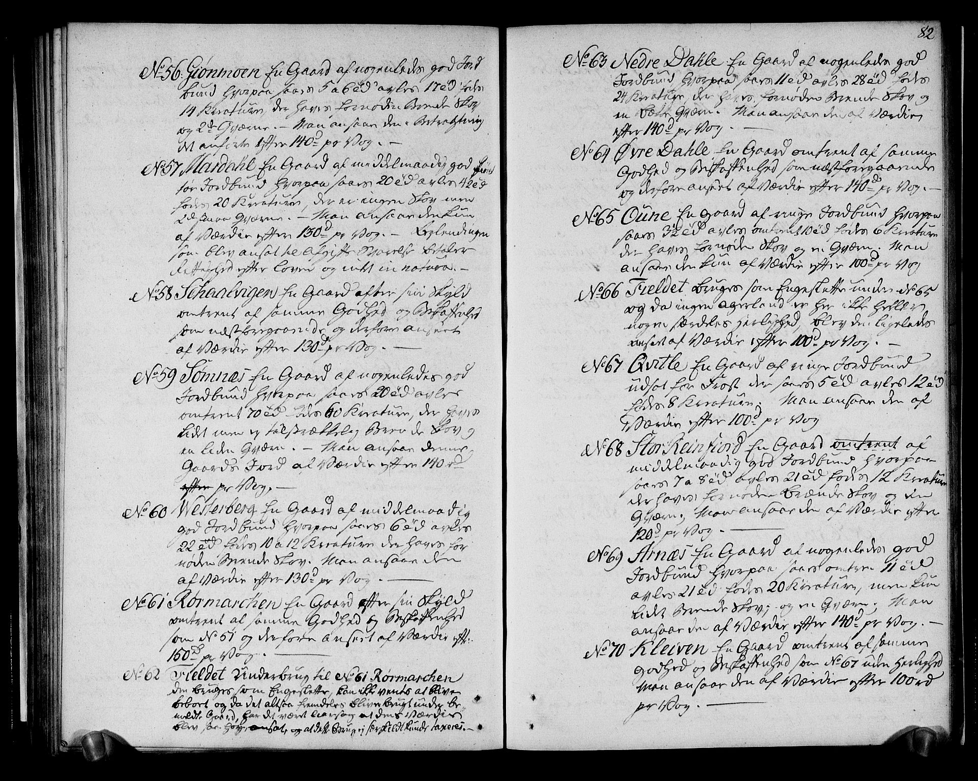Rentekammeret inntil 1814, Realistisk ordnet avdeling, RA/EA-4070/N/Ne/Nea/L0156: Helgeland fogderi. Deliberasjonsprotokoll, 1803, s. 84