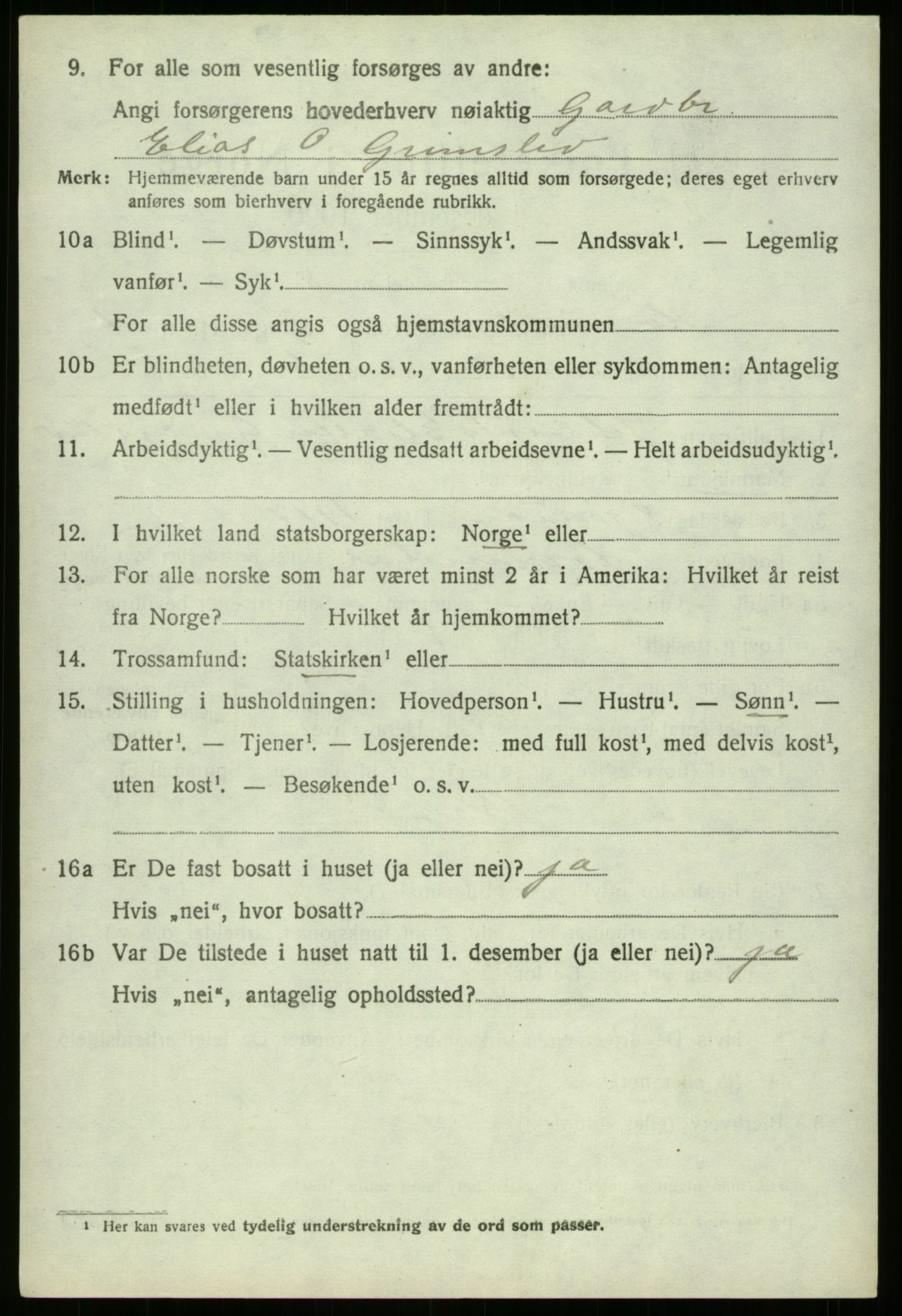 SAB, Folketelling 1920 for 1444 Hornindal herred, 1920, s. 857