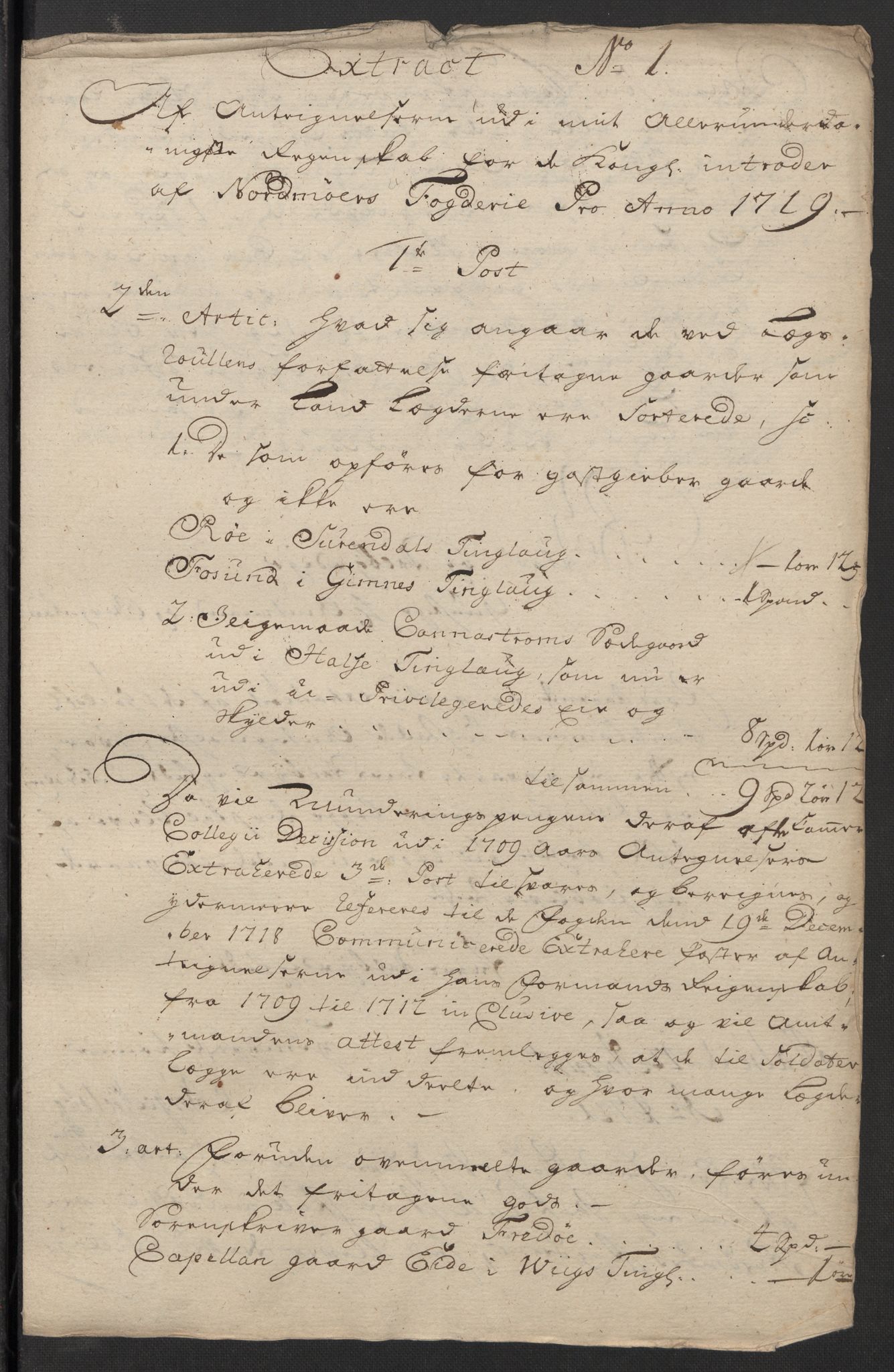 Rentekammeret inntil 1814, Reviderte regnskaper, Fogderegnskap, RA/EA-4092/R56/L3752: Fogderegnskap Nordmøre, 1719, s. 302