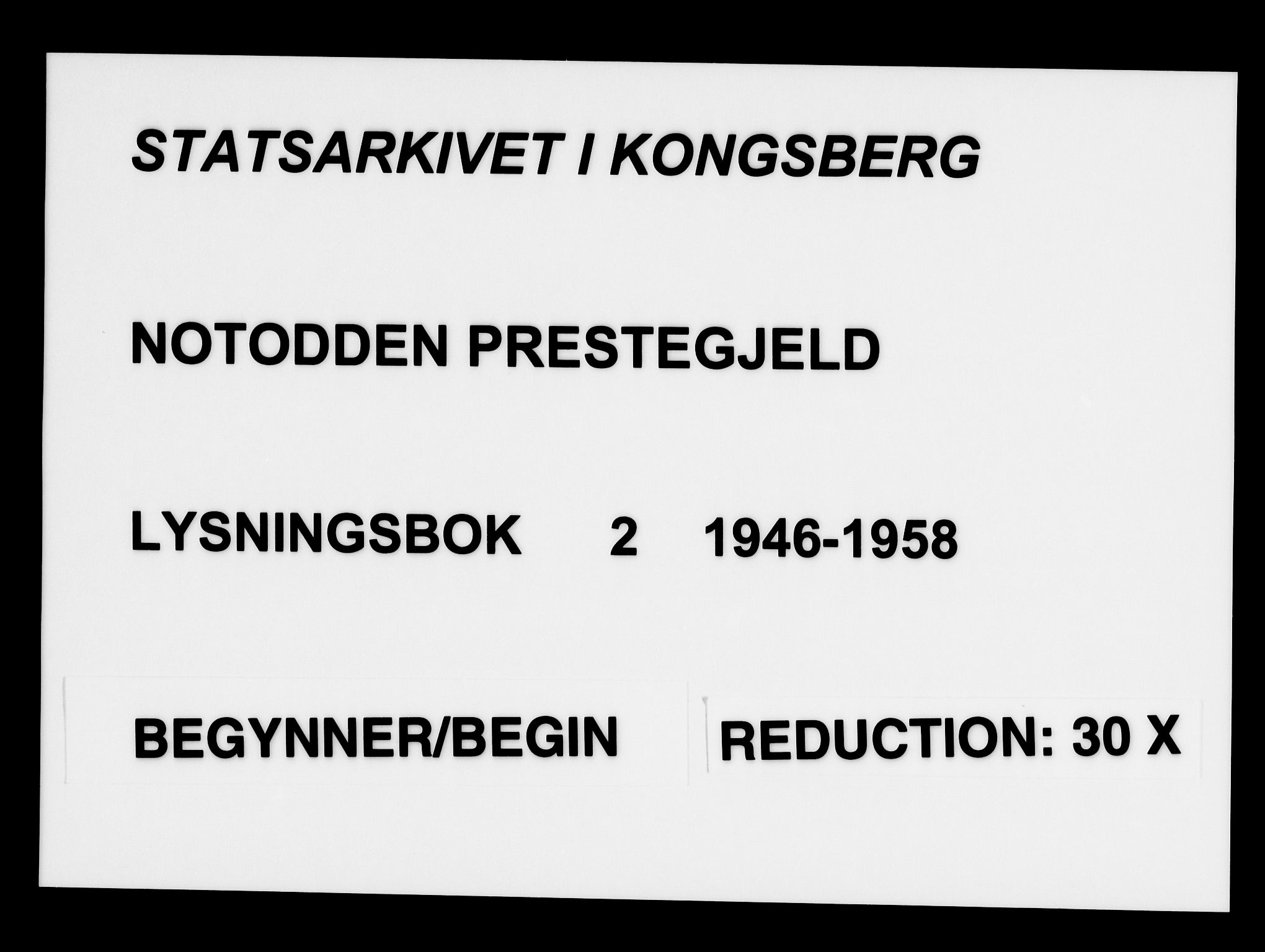 Notodden kirkebøker, SAKO/A-290/H/Ha/L0002: Lysningsprotokoll nr. 2, 1946-1958