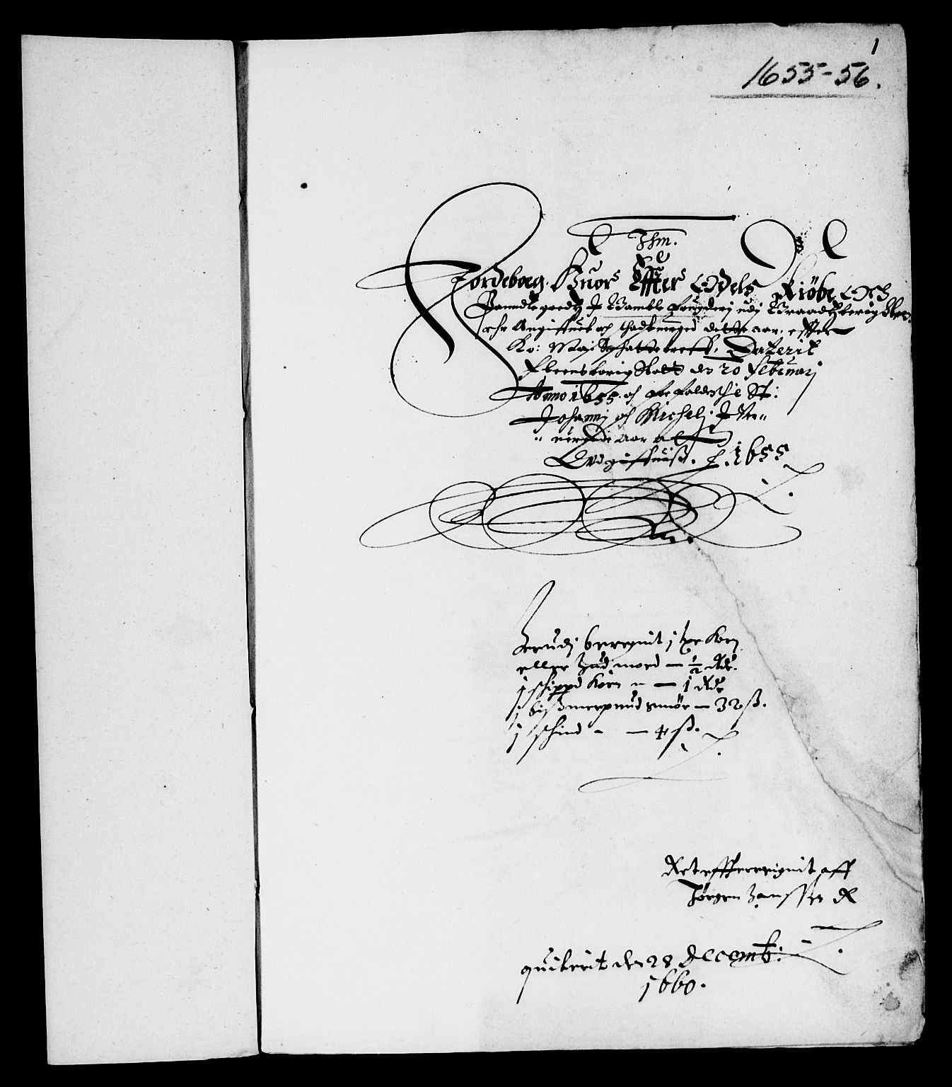 Rentekammeret inntil 1814, Reviderte regnskaper, Lensregnskaper, AV/RA-EA-5023/R/Rb/Rbp/L0042: Bratsberg len, 1655-1657